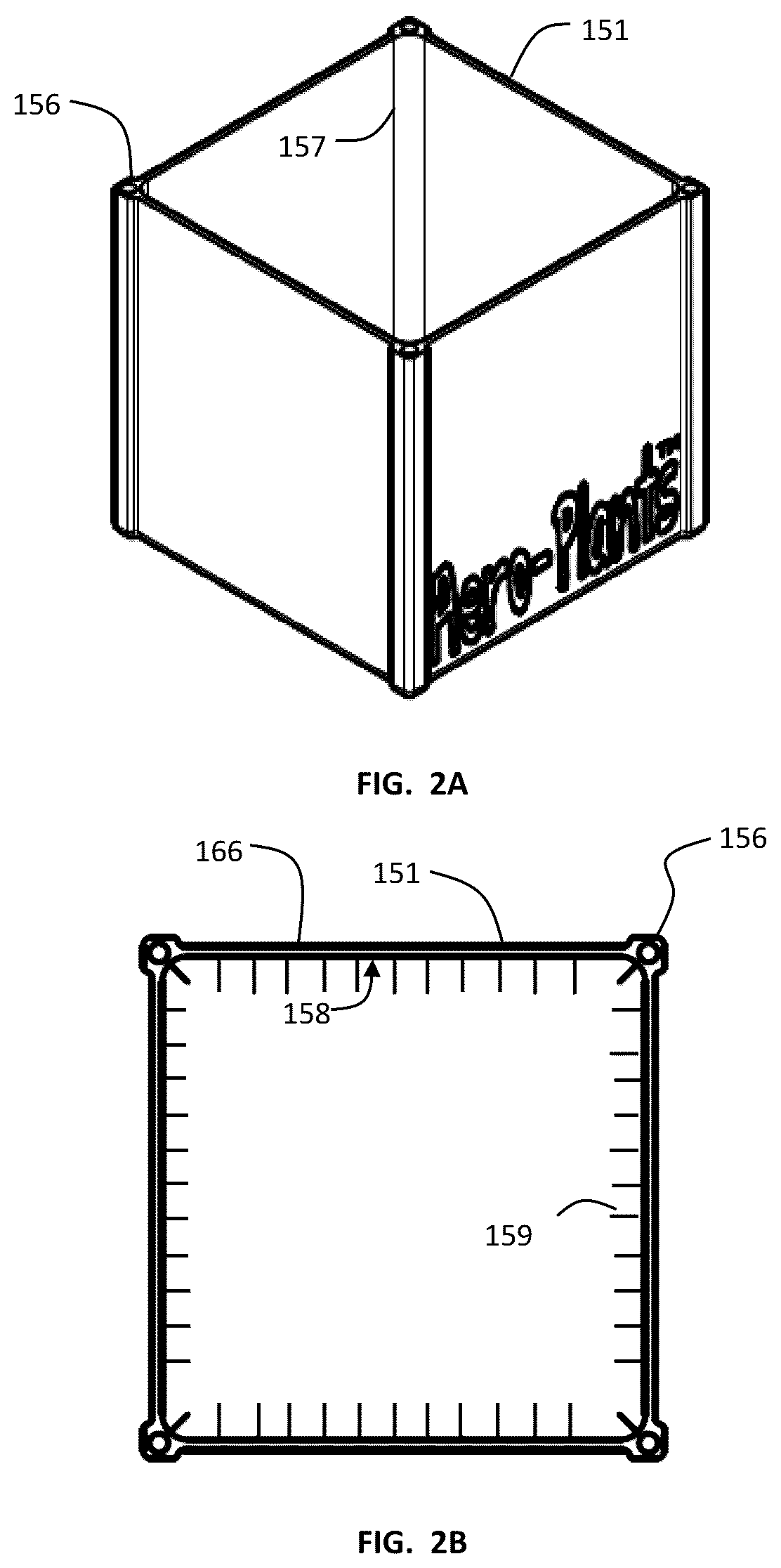 Patent US12588610 Figure 3 – Growing container for free-rooted plants and system and method using same