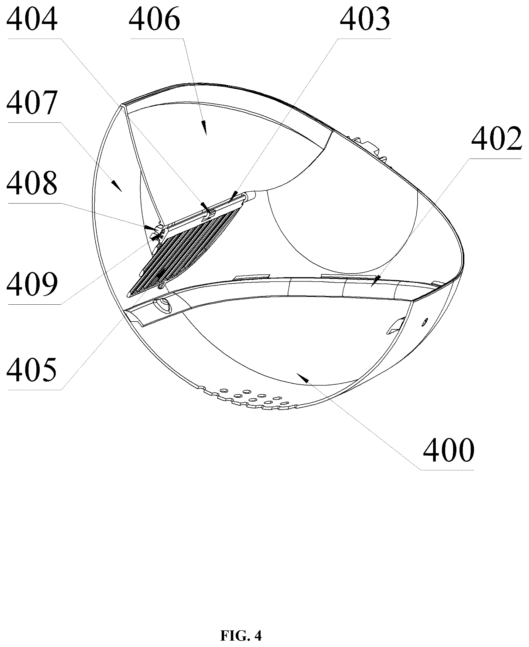Patent US12588647 Figure 4 – Removable magnetic filter device for smart cat litter box