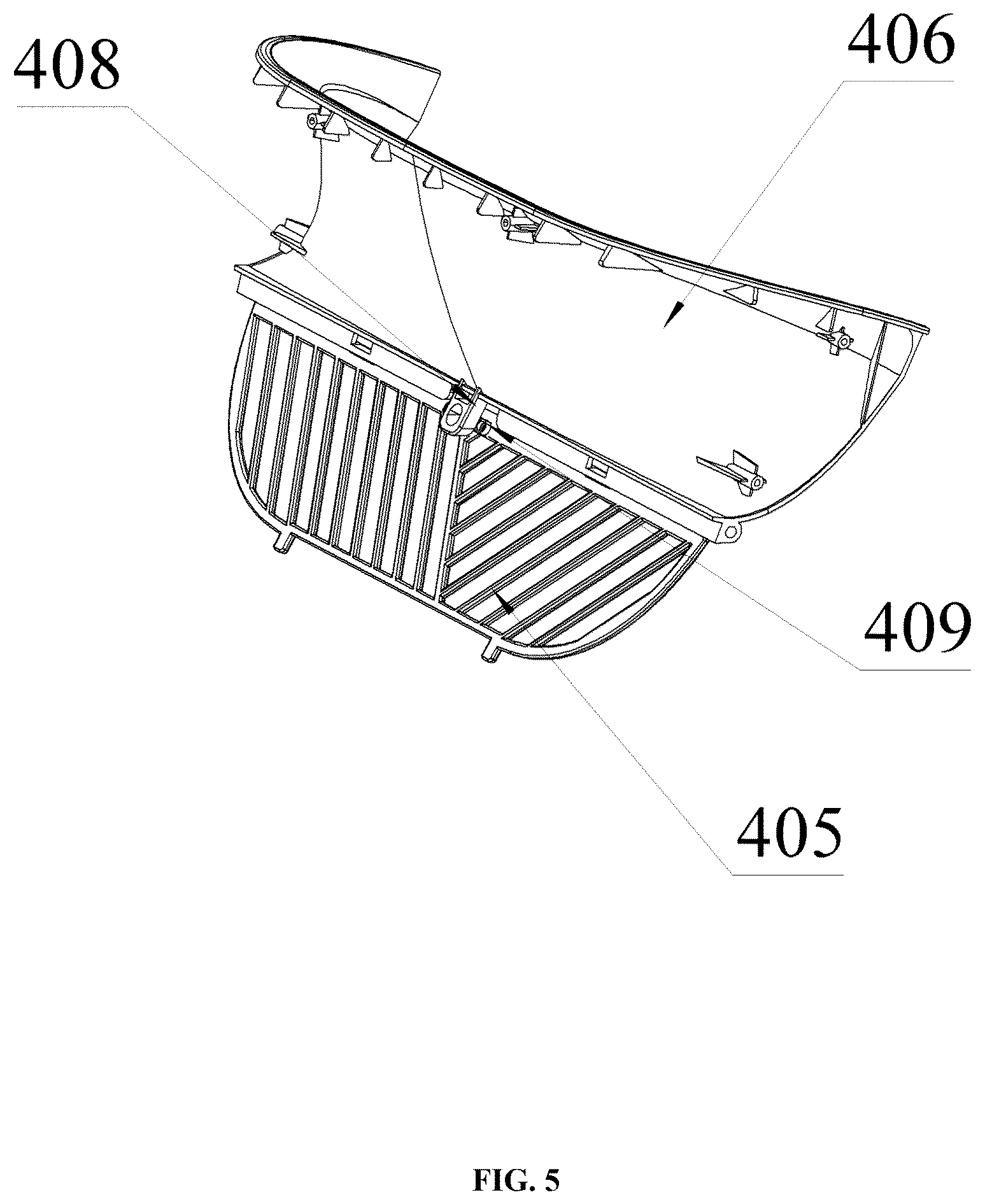 Patent US12588647 Figure 5 – Removable magnetic filter device for smart cat litter box