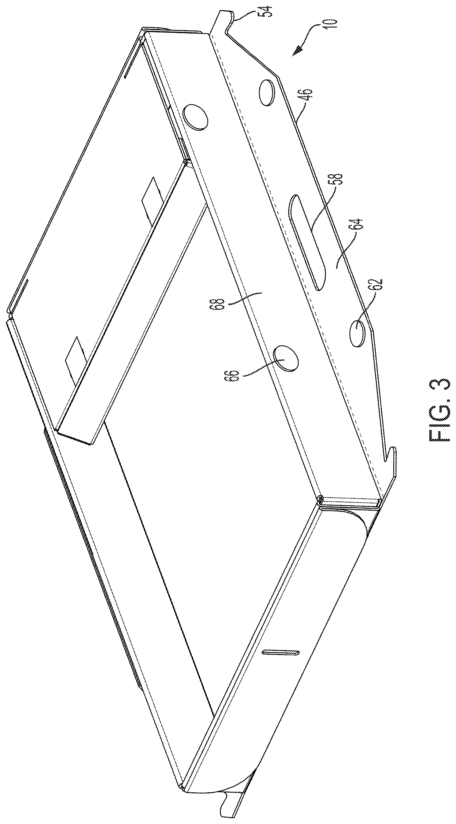 Patent US12588648 Figure 3 – Disposable litter tray