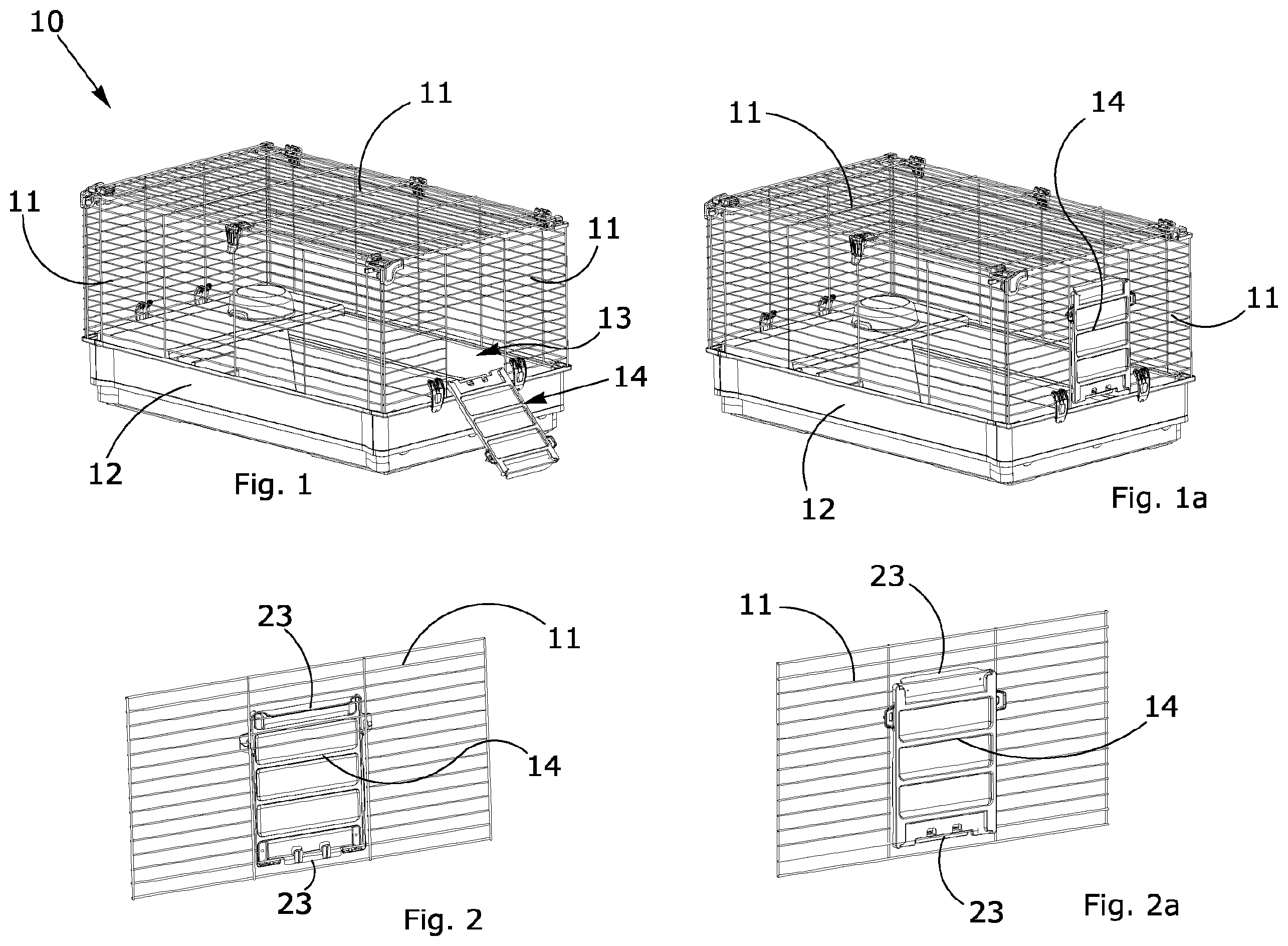 Patent US12588652 Figure 1 – Pet's cage