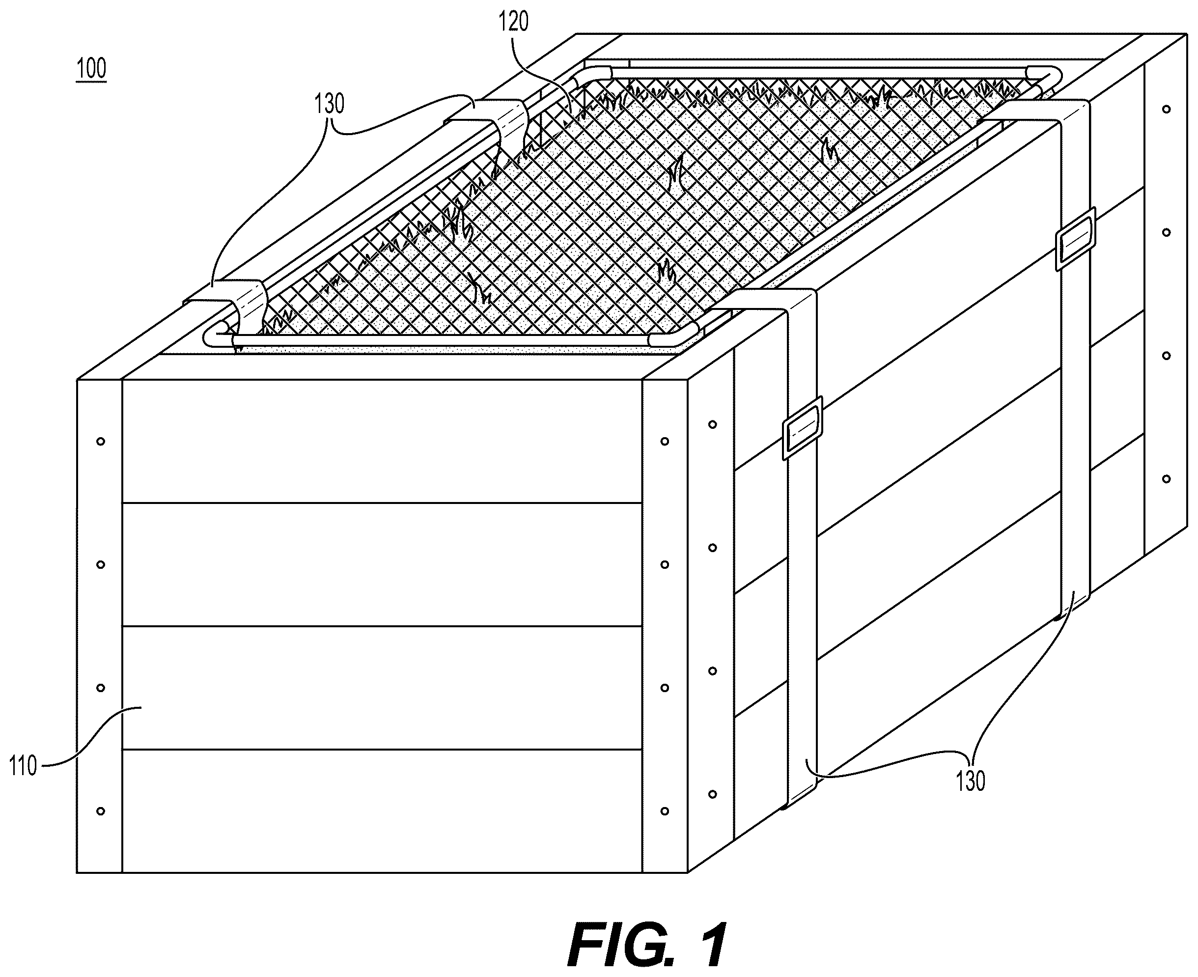 Patent US12588653 Figure 1 – Slow feeder for feeding forage to an equid