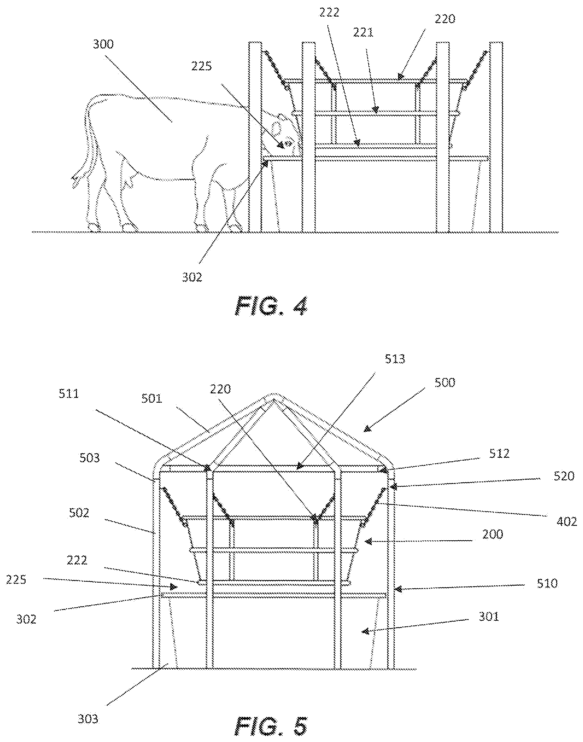 Patent US12588657 Figure 3 – Stock tank guard