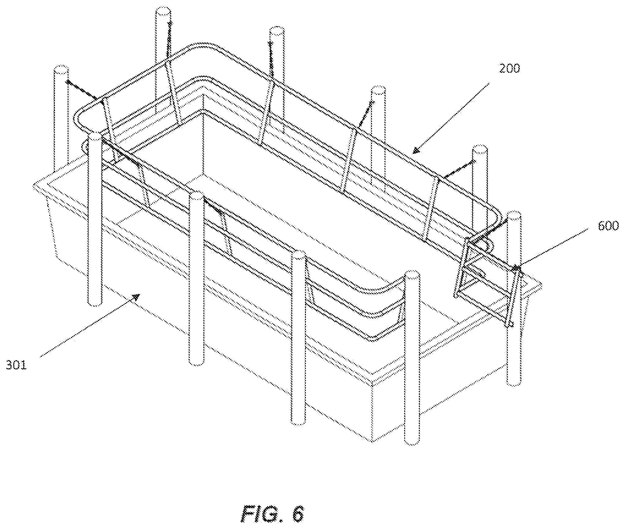 Patent US12588657 Figure 4 – Stock tank guard