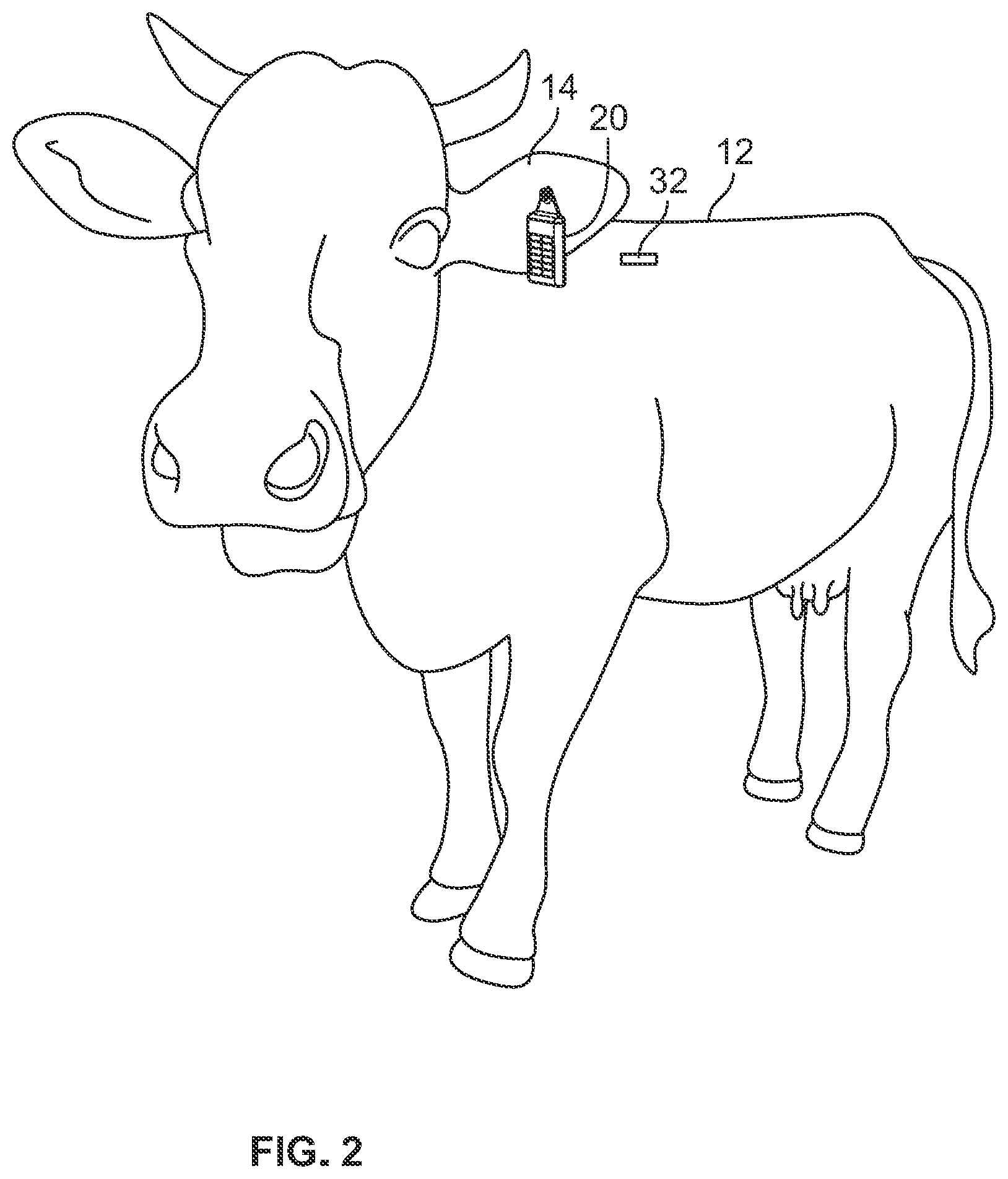 Patent US12588658 Figure 2 – Livestock management system