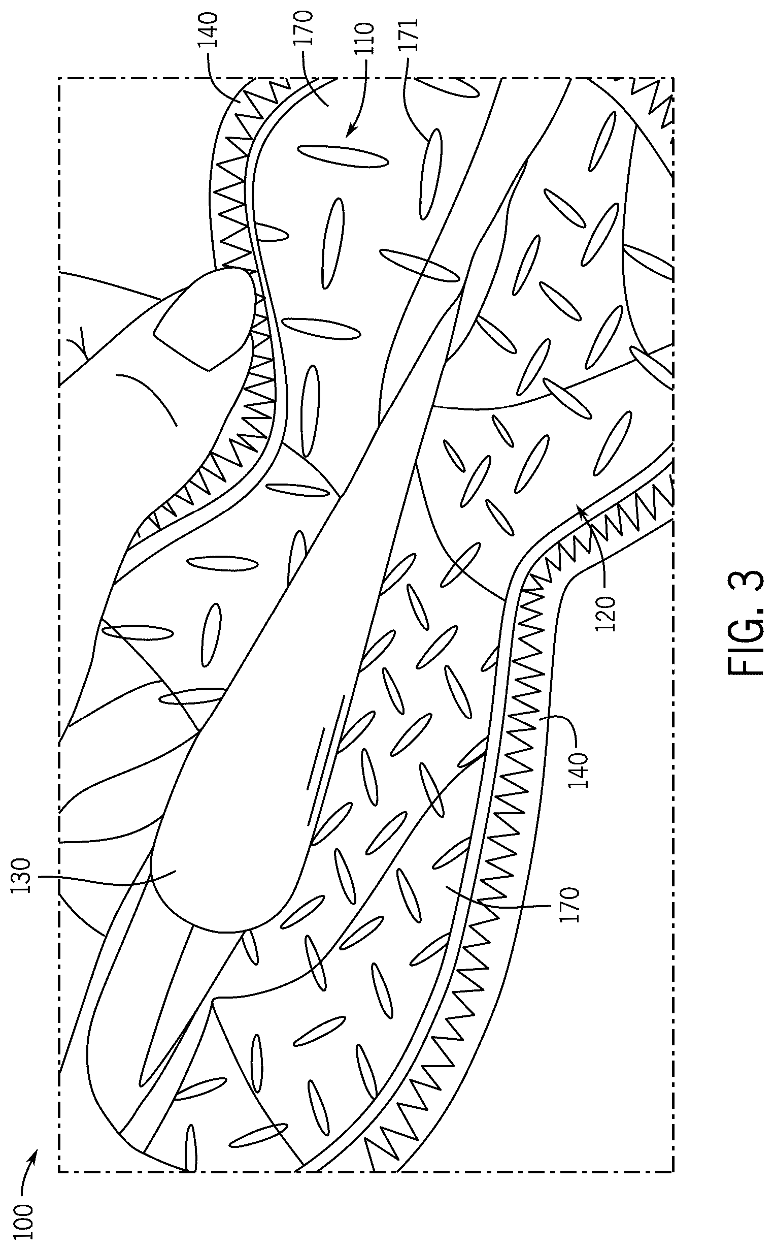 Patent US12588659 Figure 3 – Multi-layered pet toy and method of making same
