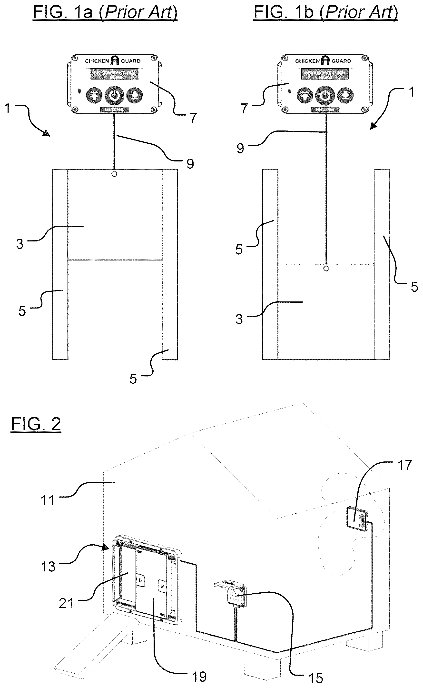 Patent US12588660 Figure 1 – Door assembly for an animal enclosure