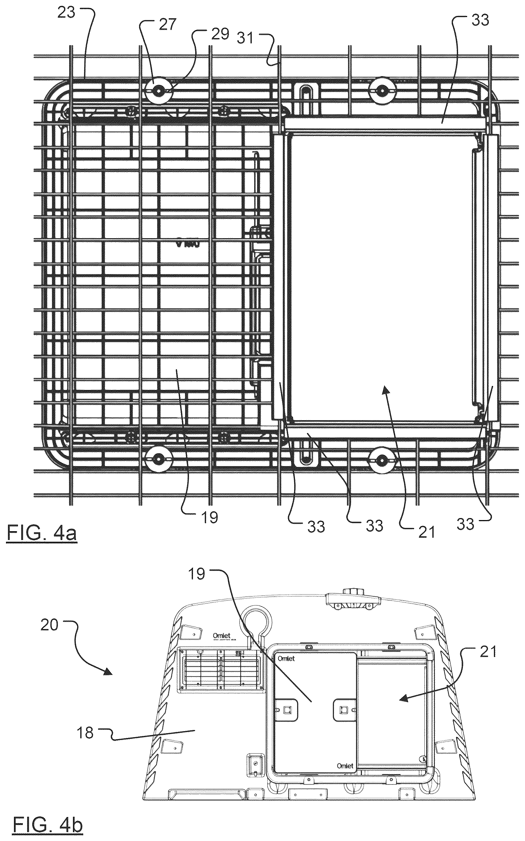 Patent US12588660 Figure 3 – Door assembly for an animal enclosure