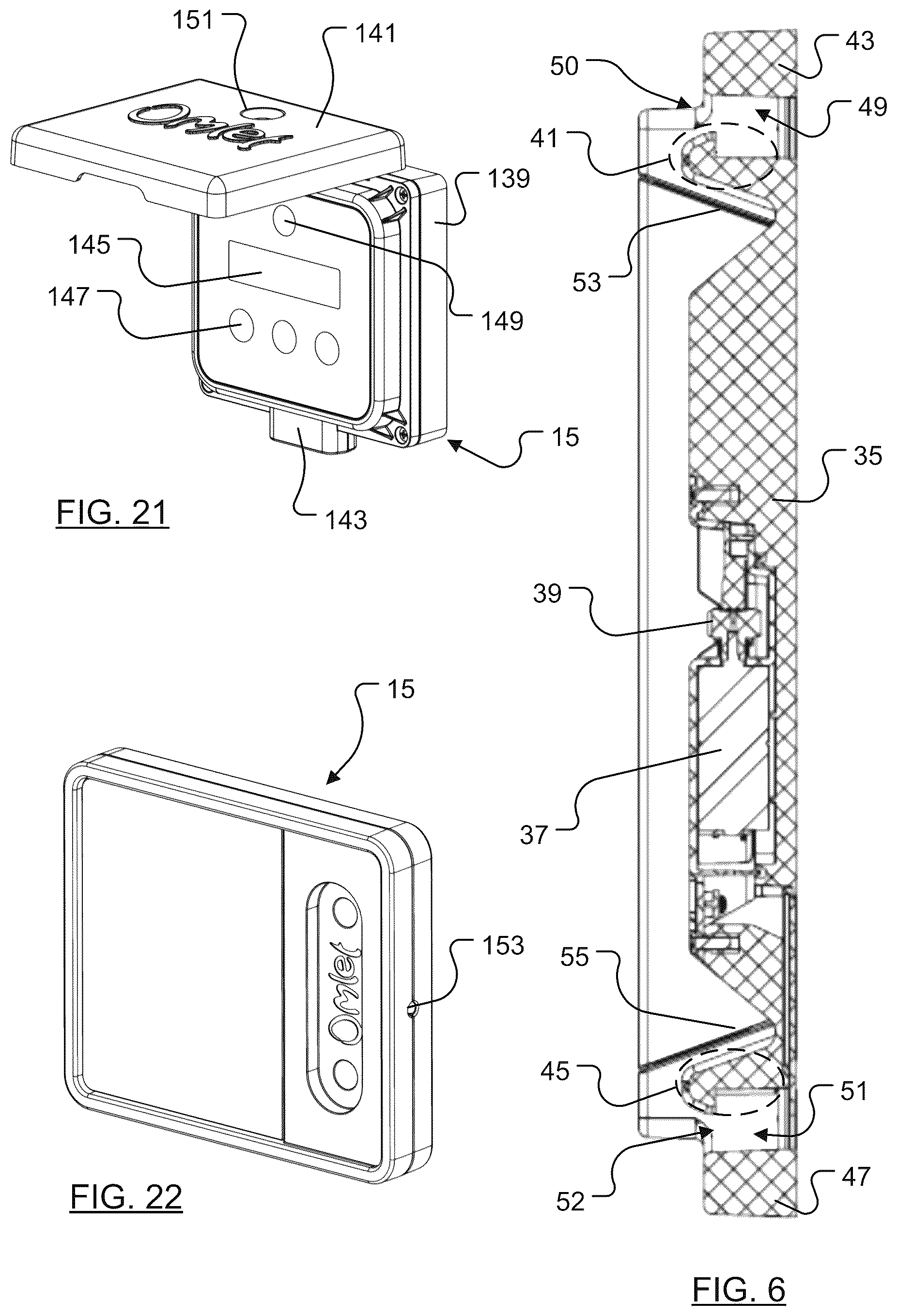 Patent US12588660 Figure 5 – Door assembly for an animal enclosure