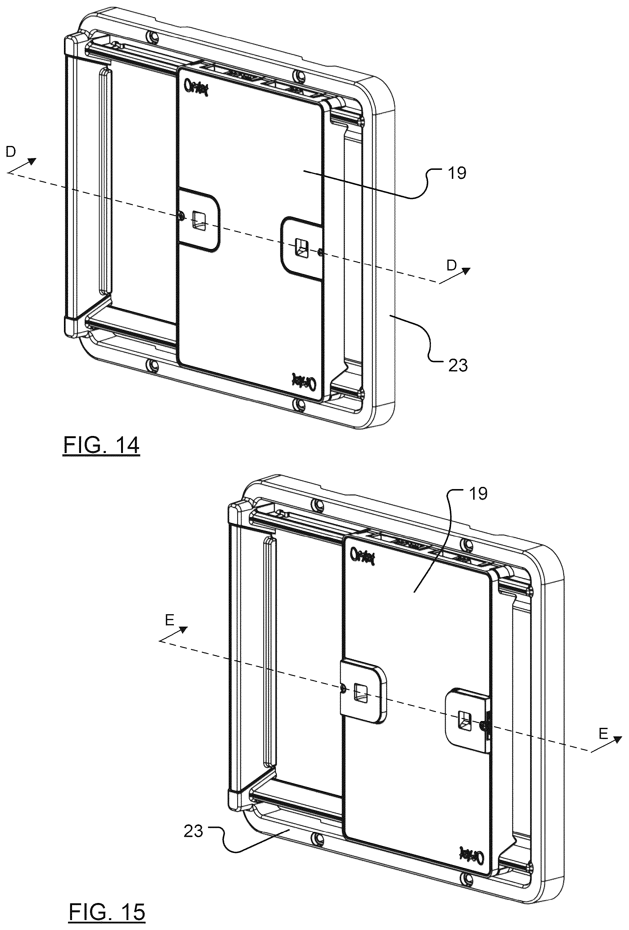 Patent US12588660 Figure 11 – Door assembly for an animal enclosure