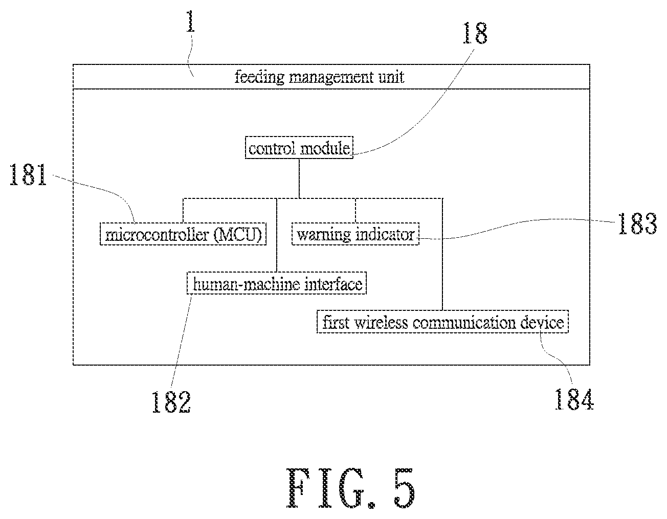 Patent US12588661 Figure 5 – Poultry and livestock feeding and drinking monitoring system