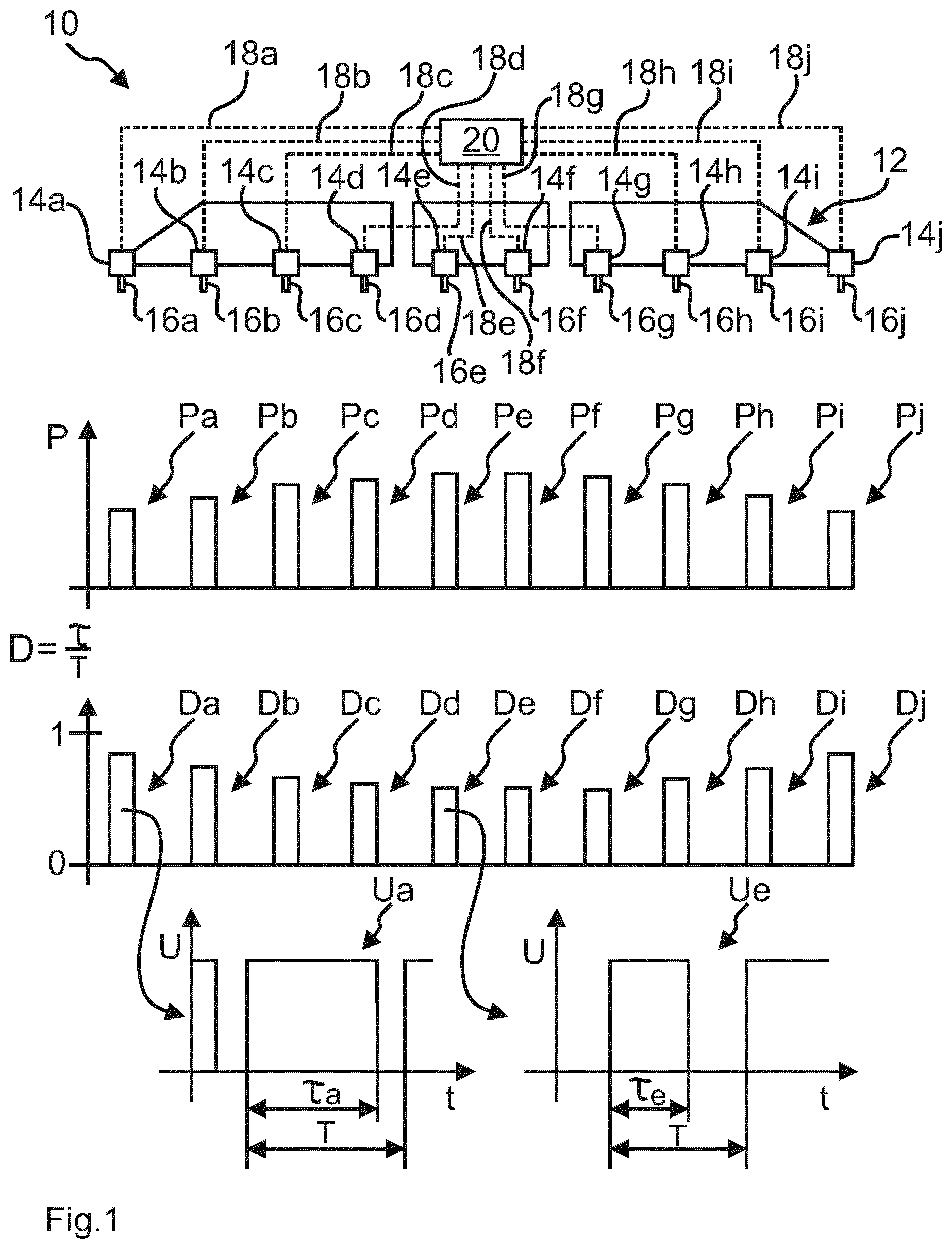 Patent US12588669 Figure 1 – Method for controlling valves of a spraying boom of an agricultural spreading machine