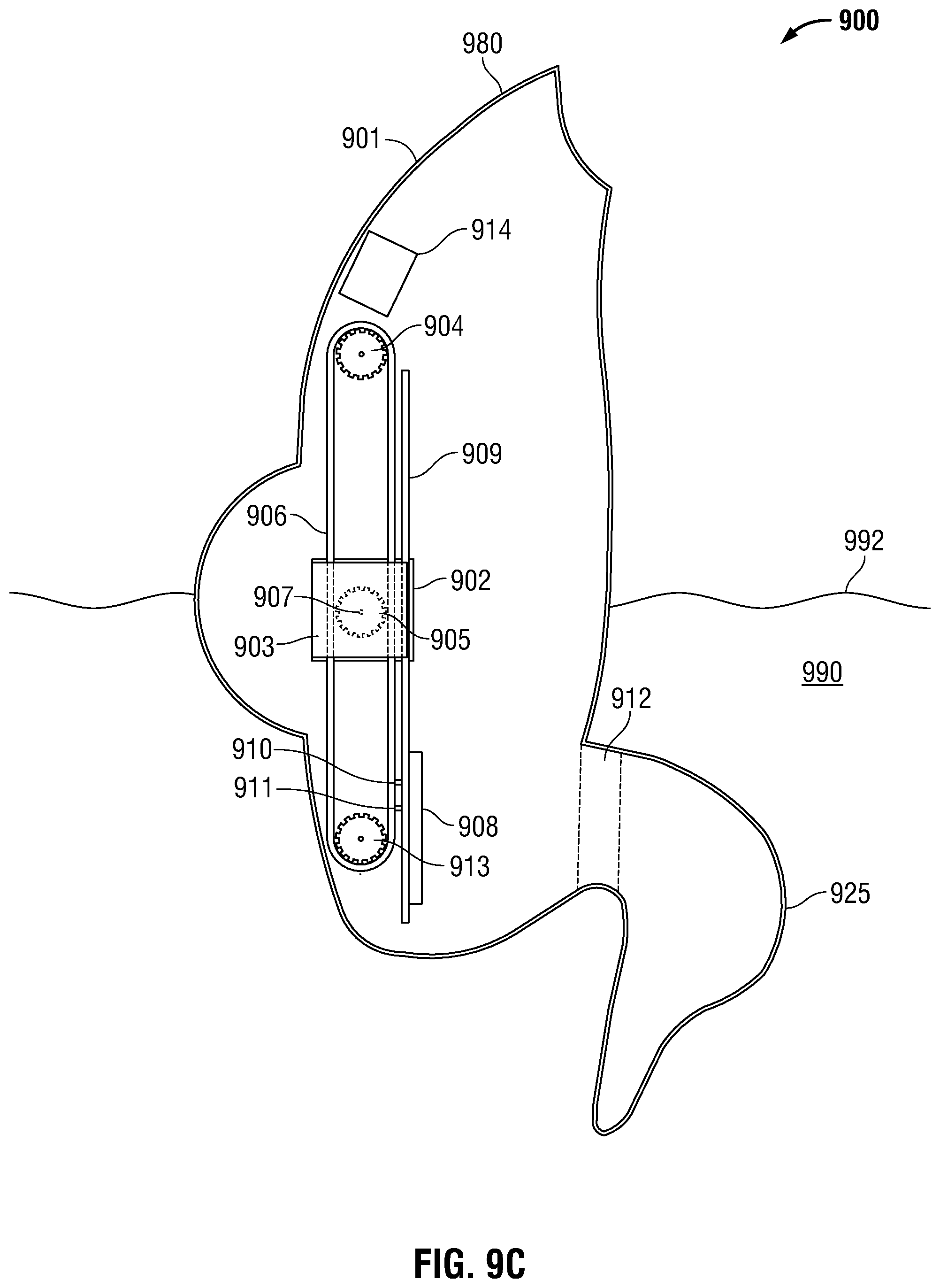 Patent US12588673 Figure 12 – Feeding motion duck decoy