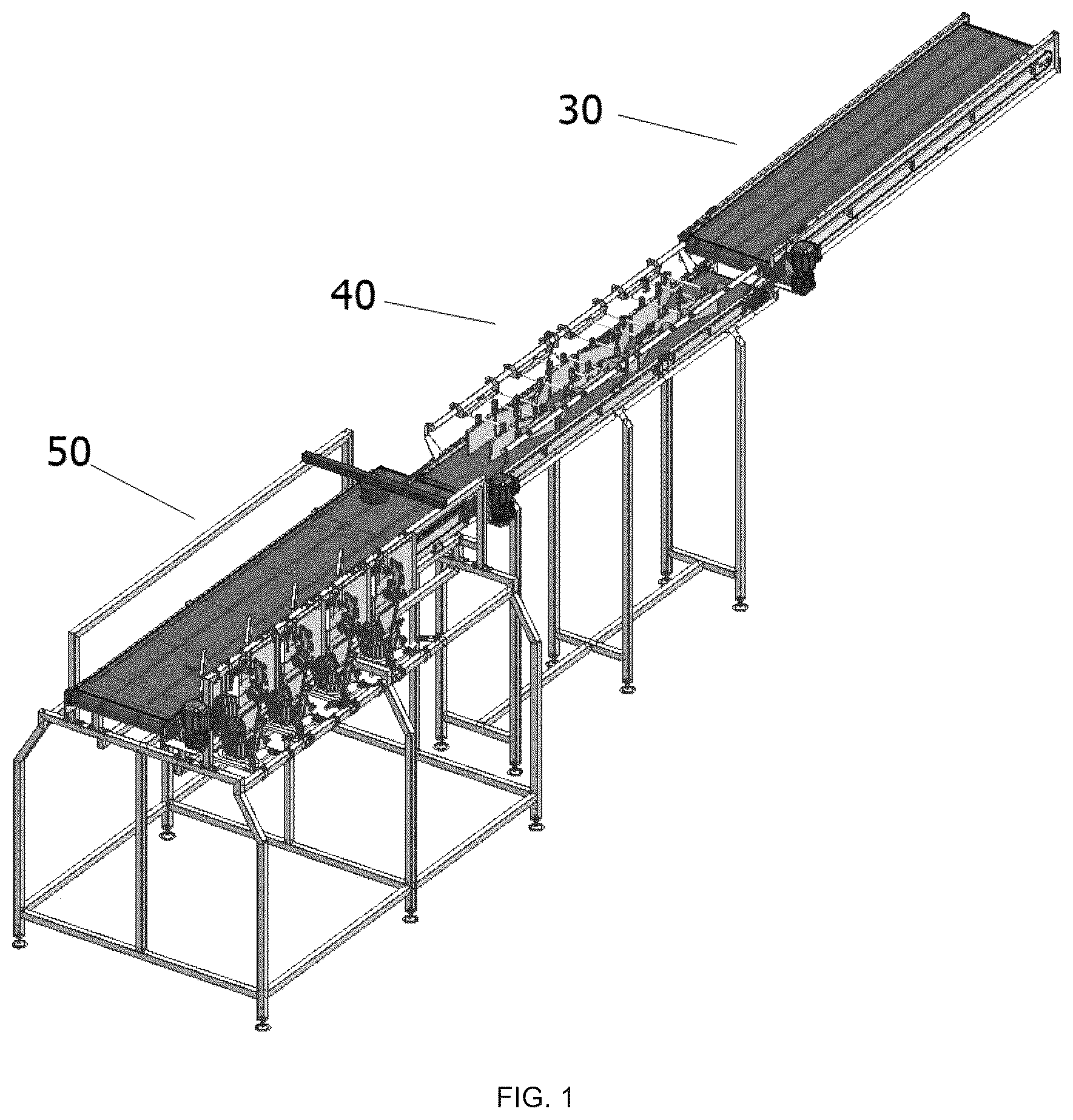 Patent US12588682 Figure 1 – Positioning equipment and method for poultry and similar animals