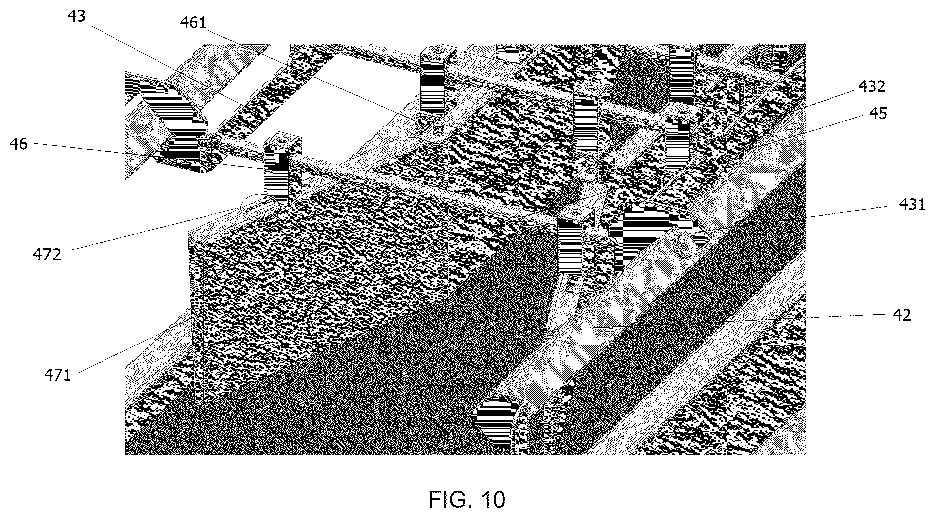 Patent US12588682 Figure 10 – Positioning equipment and method for poultry and similar animals