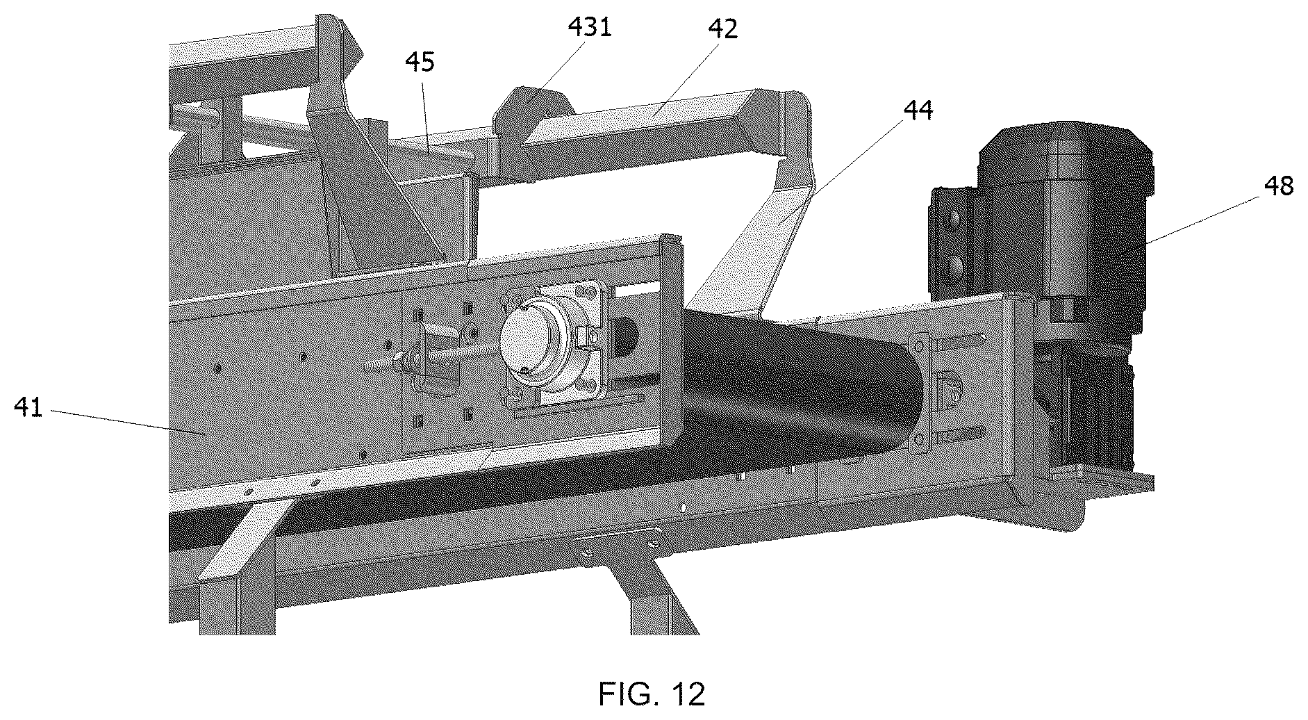 Patent US12588682 Figure 12 – Positioning equipment and method for poultry and similar animals