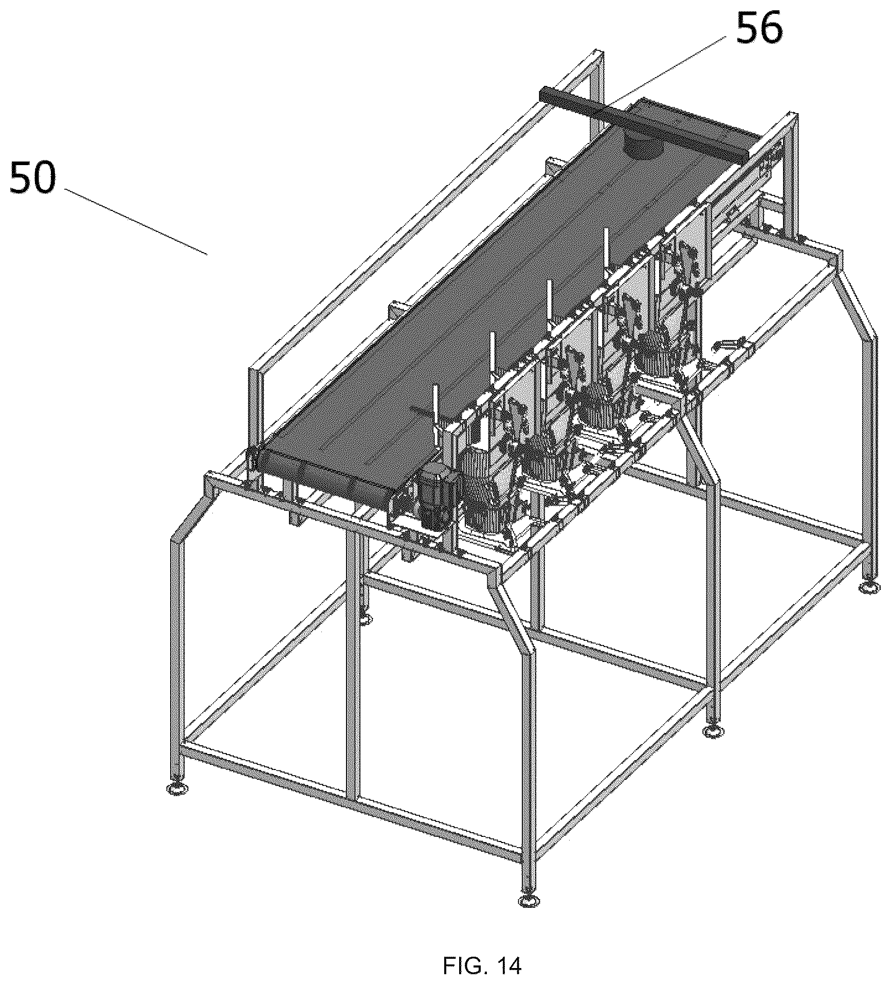 Patent US12588682 Figure 14 – Positioning equipment and method for poultry and similar animals