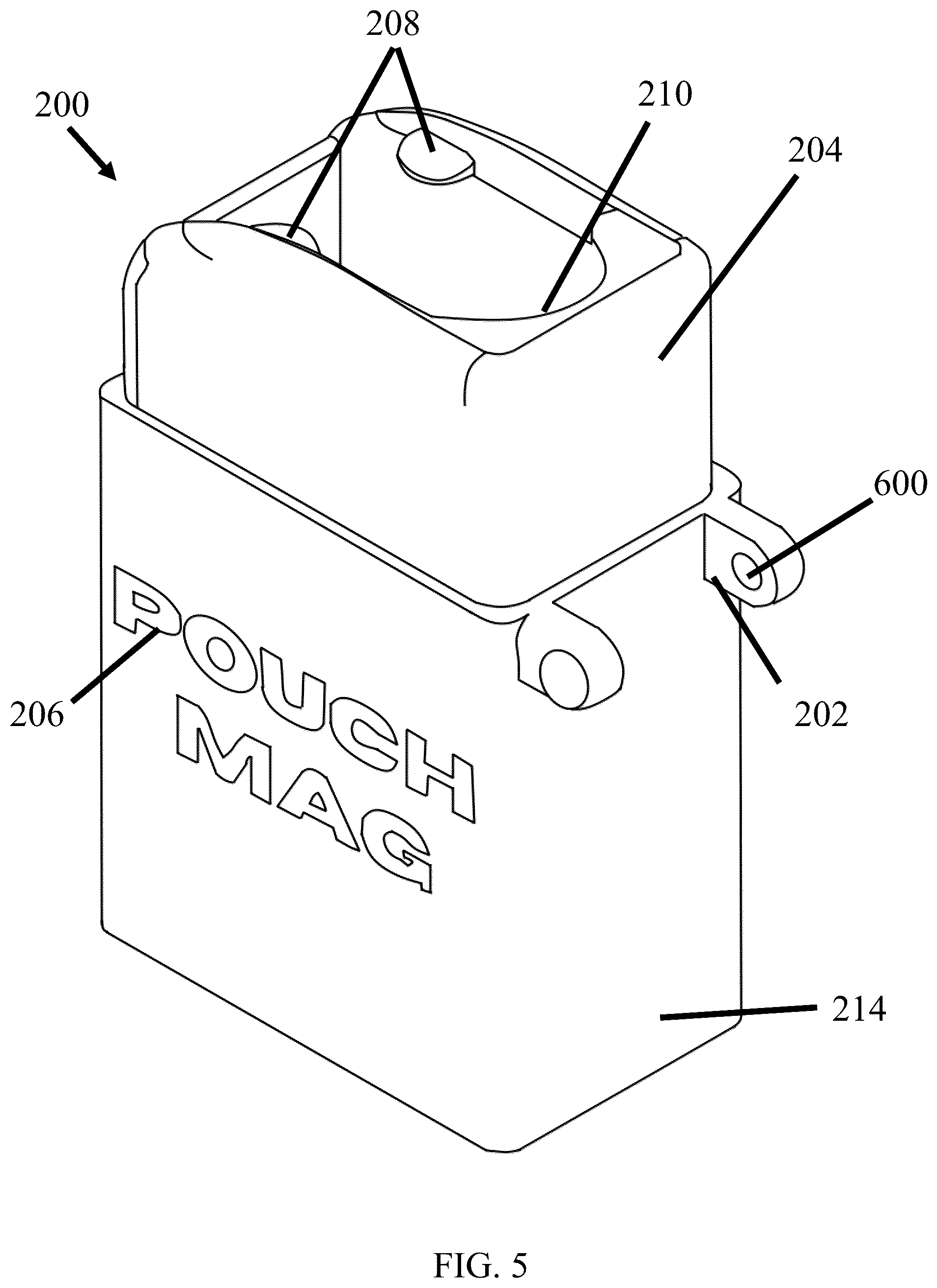 Patent US12588702 Figure 5 – Nicotine pouch dispenser