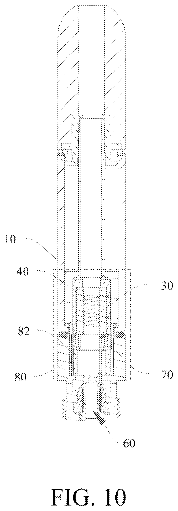 Patent US12588703 Figure 7 – Electronic atomization device and atomizer thereof