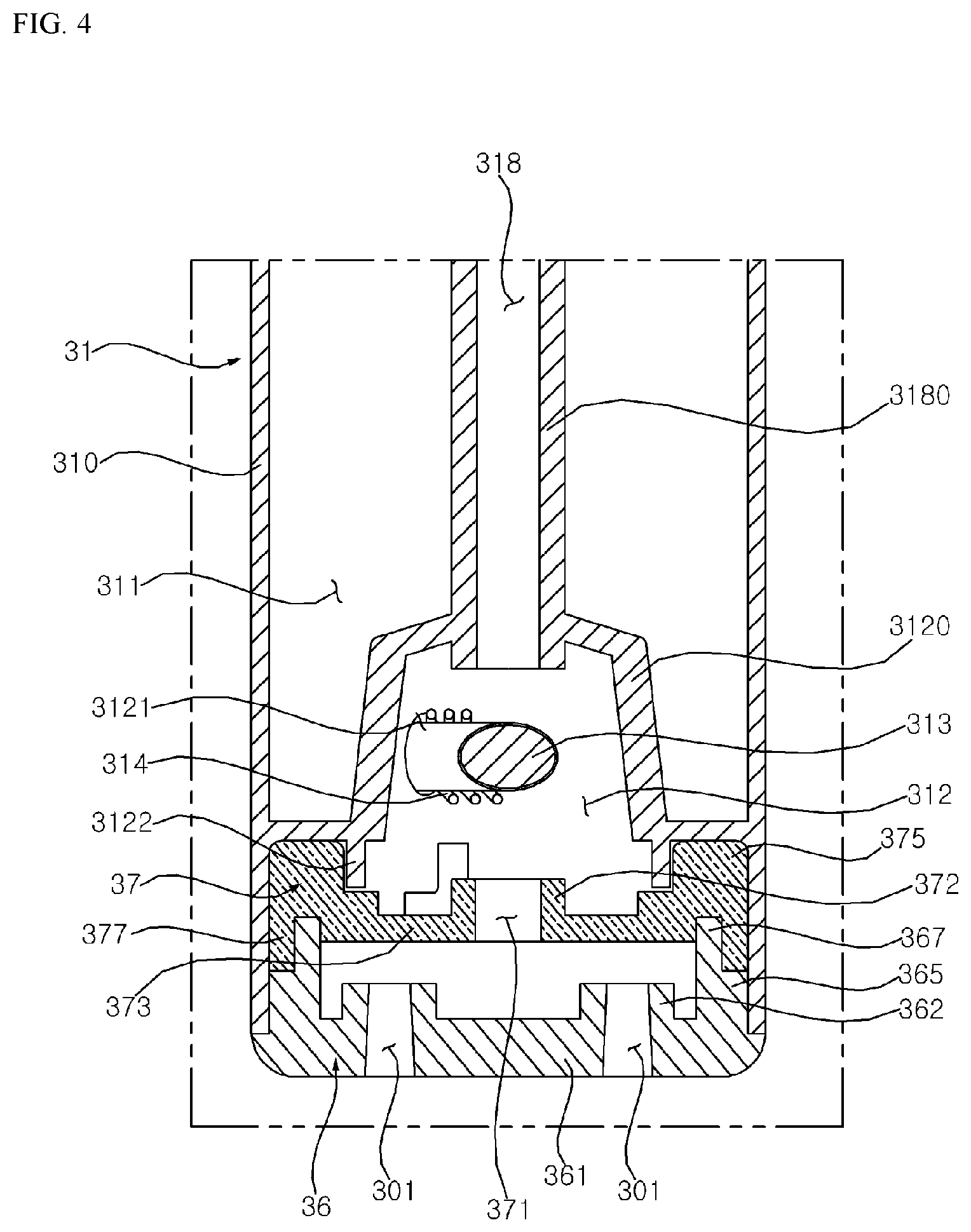 Patent US12588704 Figure 4 – Aerosol-generating device