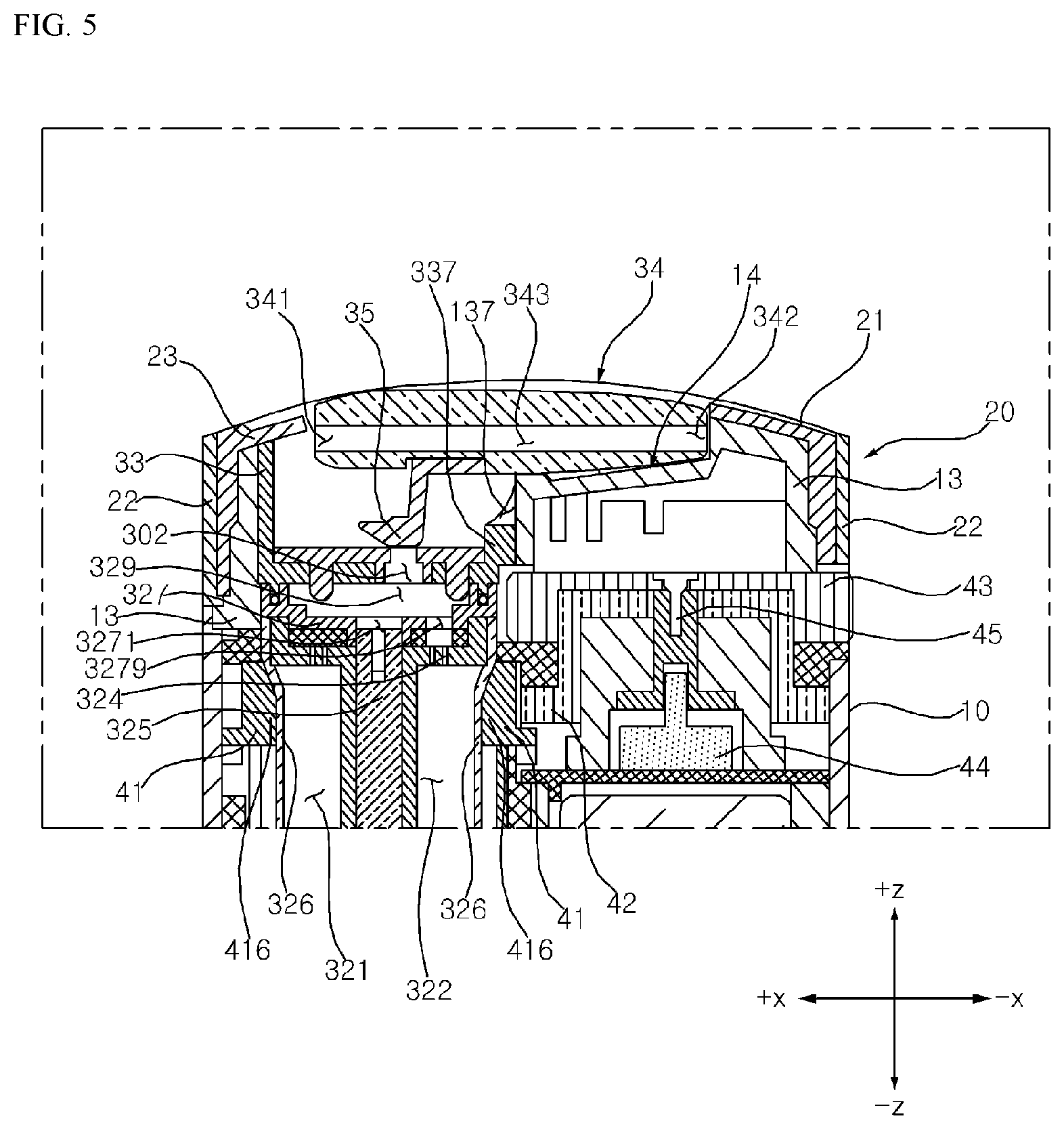 Patent US12588704 Figure 5 – Aerosol-generating device