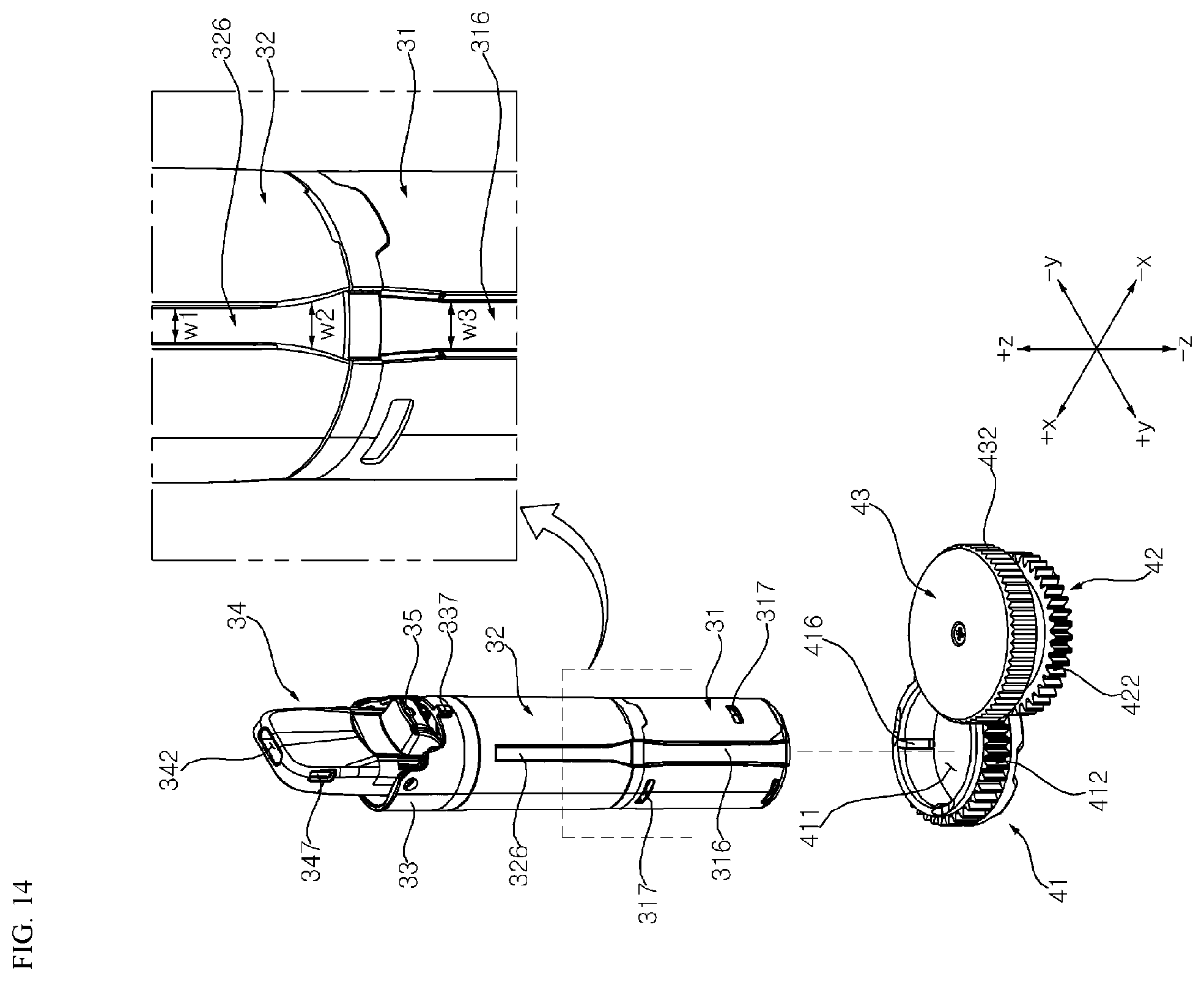 Patent US12588704 Figure 13 – Aerosol-generating device