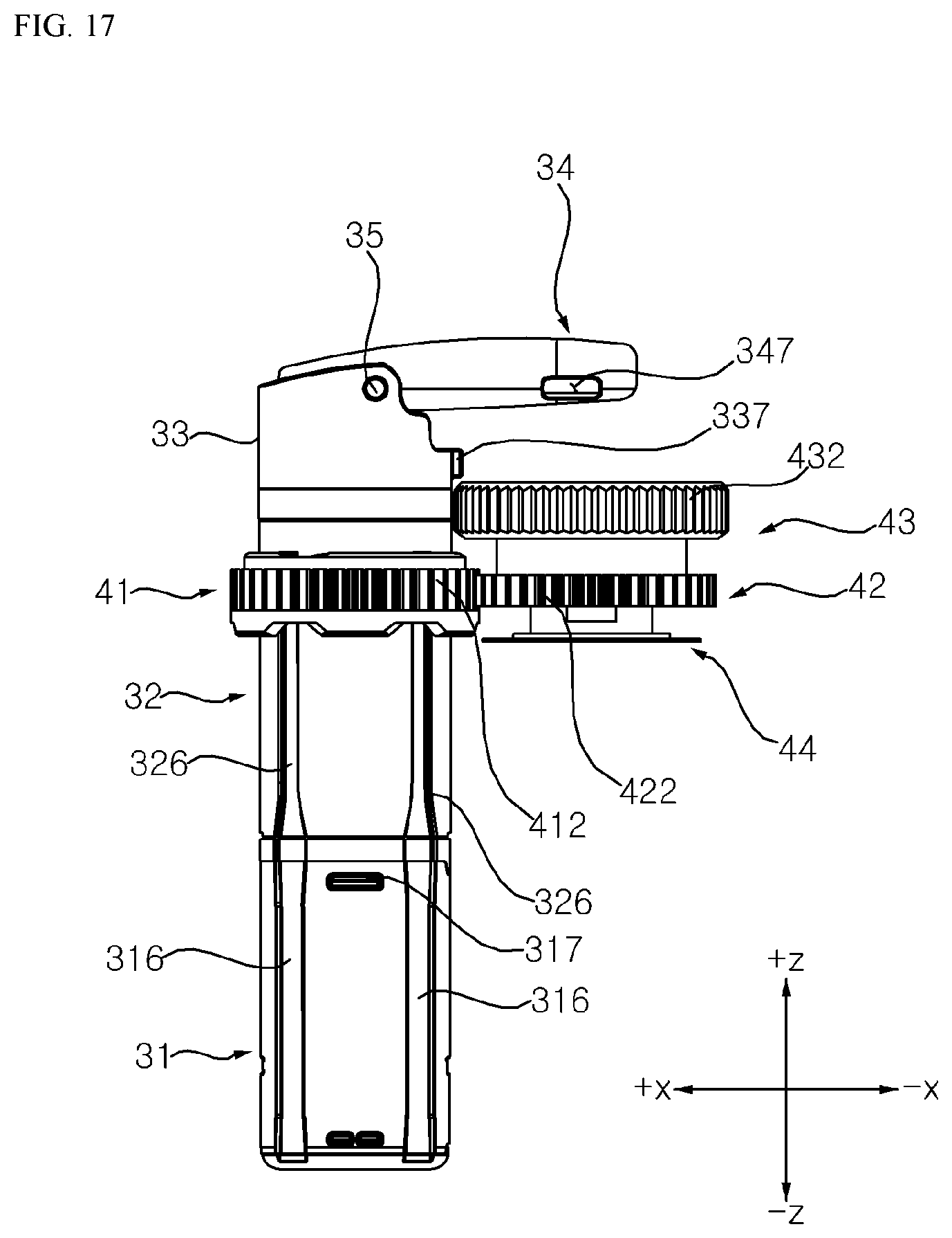 Patent US12588704 Figure 16 – Aerosol-generating device