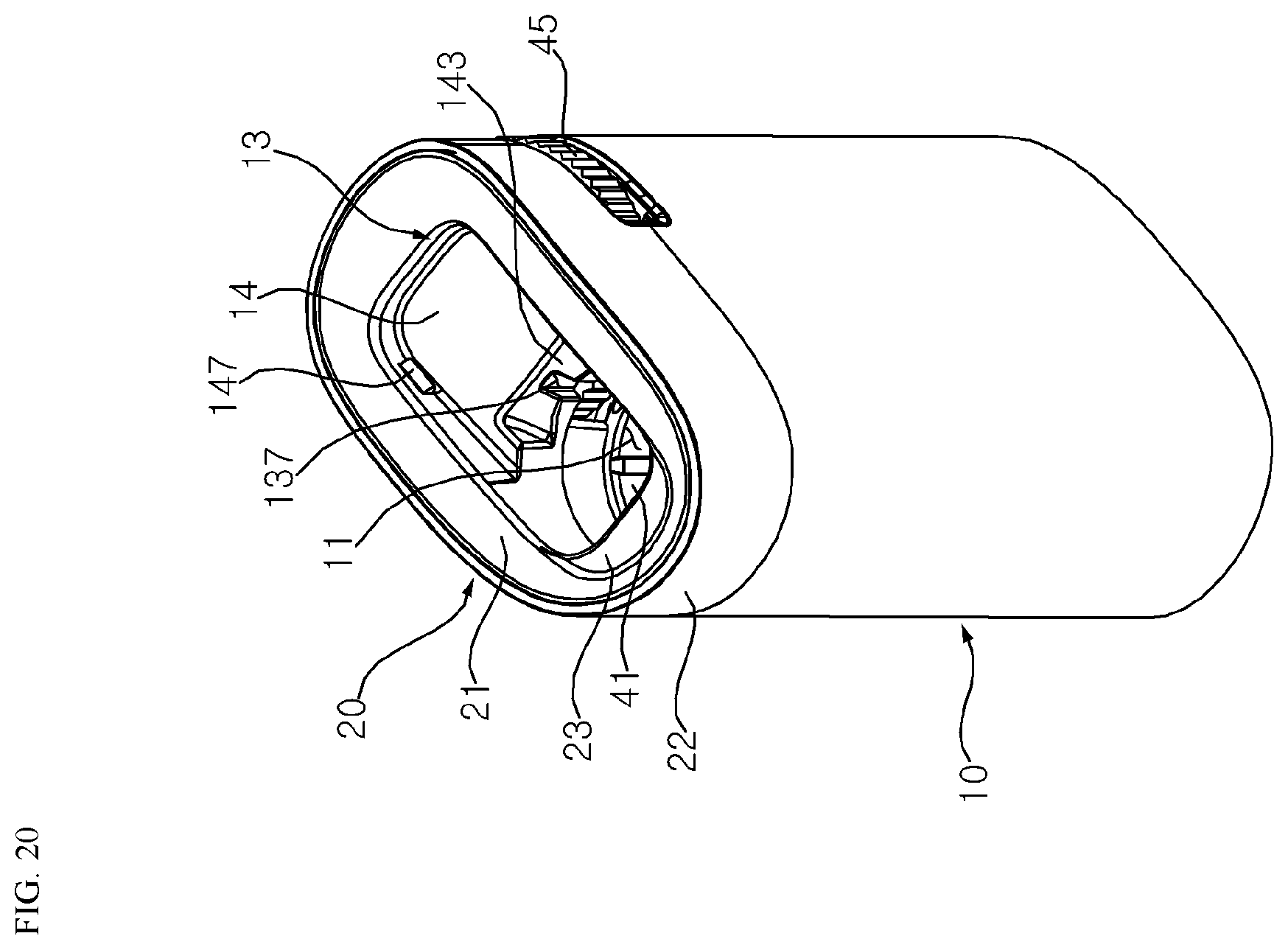 Patent US12588704 Figure 19 – Aerosol-generating device
