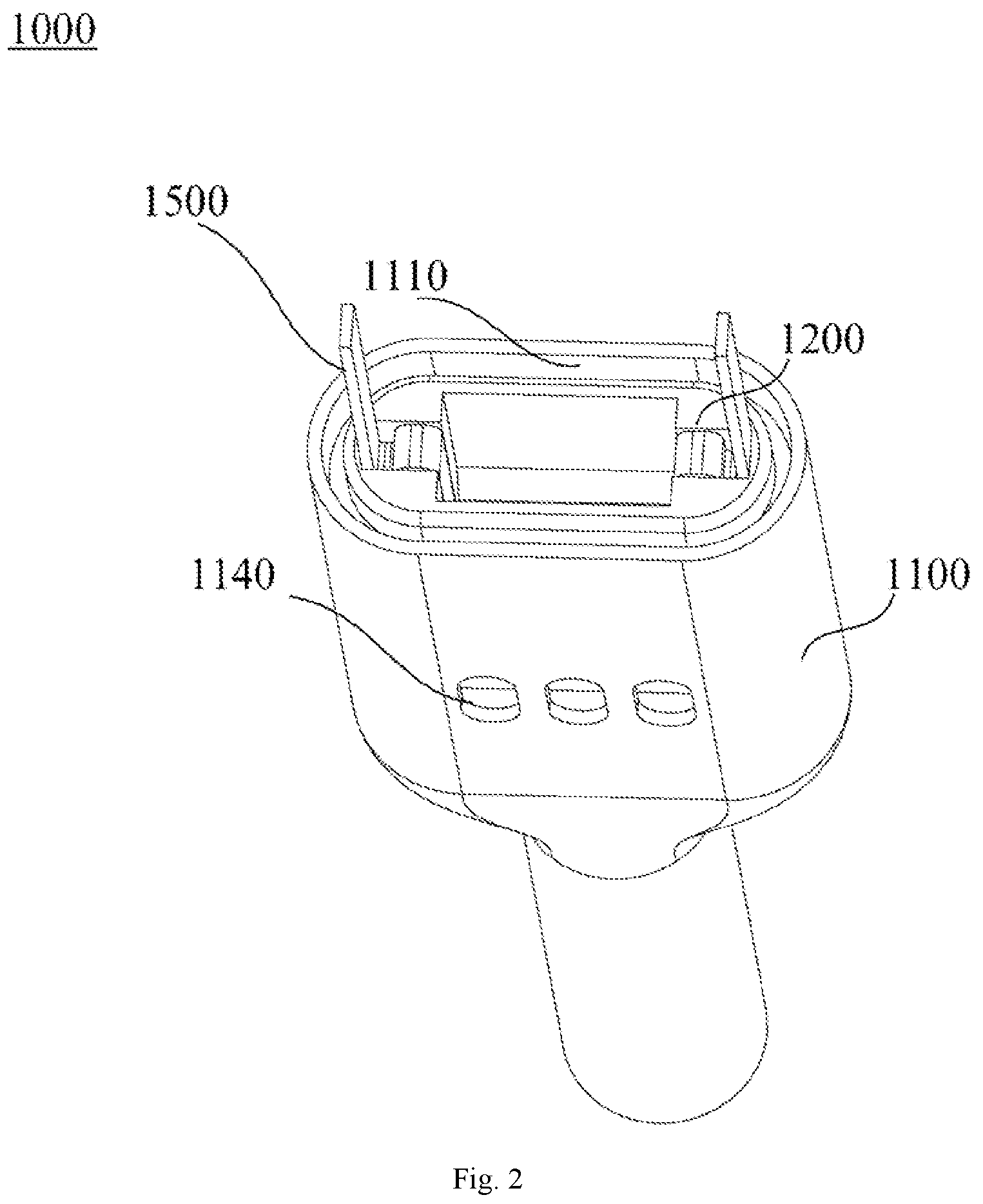 Patent US12588706 Figure 2 – Atomizing core, atomizer, electronic cigarette, and assembly method