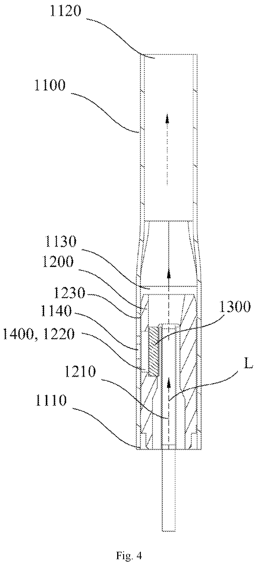 Patent US12588706 Figure 4 – Atomizing core, atomizer, electronic cigarette, and assembly method