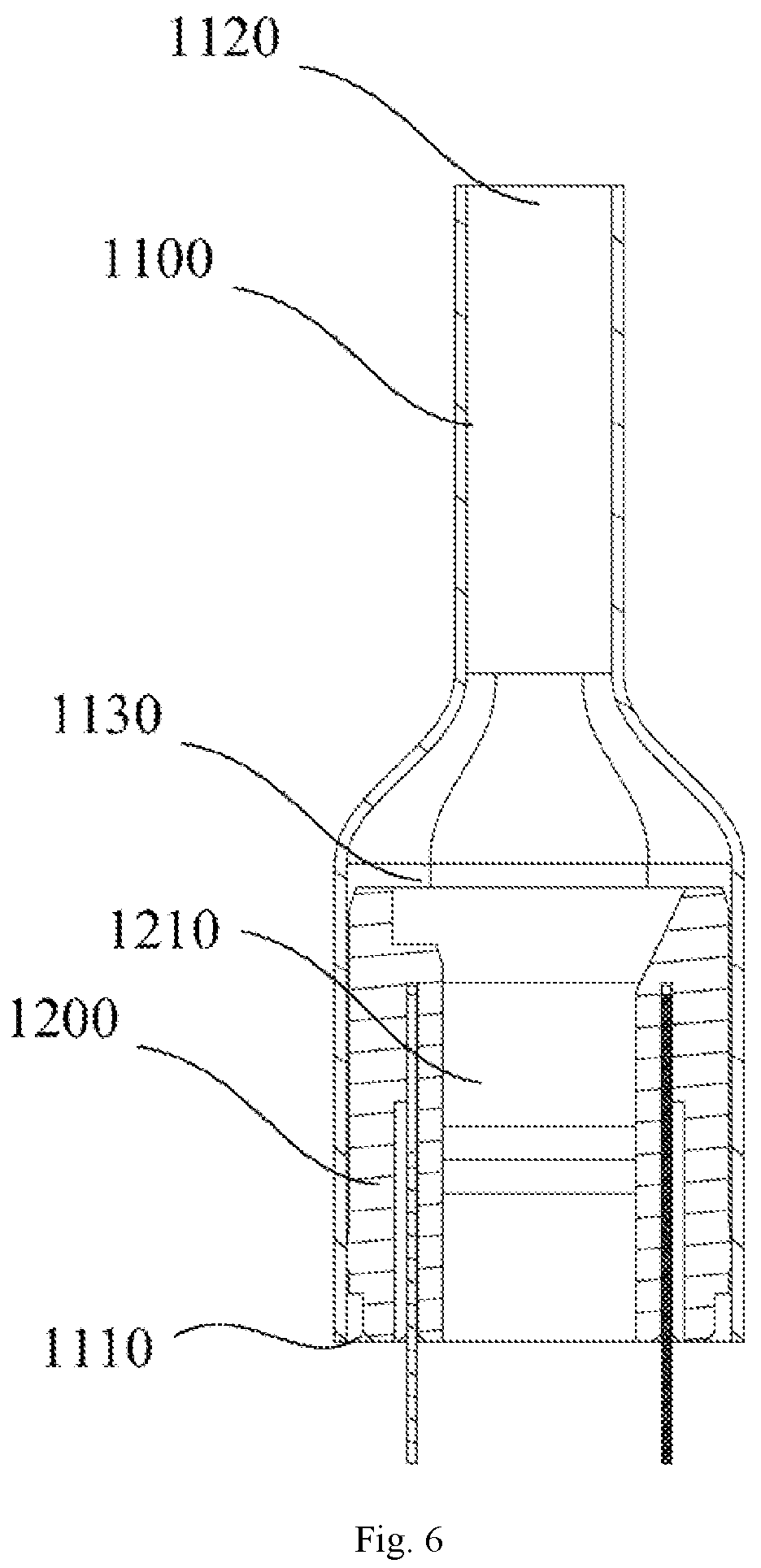 Patent US12588706 Figure 6 – Atomizing core, atomizer, electronic cigarette, and assembly method