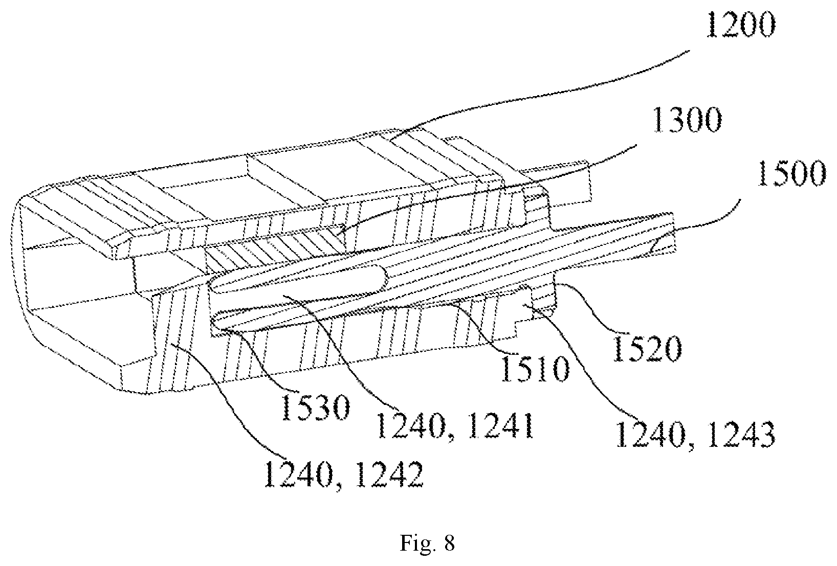 Patent US12588706 Figure 8 – Atomizing core, atomizer, electronic cigarette, and assembly method