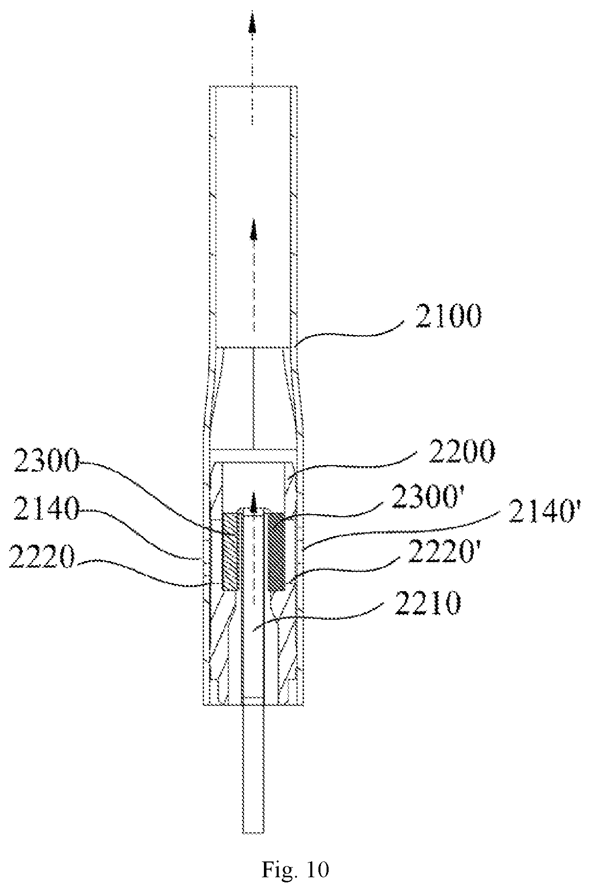 Patent US12588706 Figure 10 – Atomizing core, atomizer, electronic cigarette, and assembly method