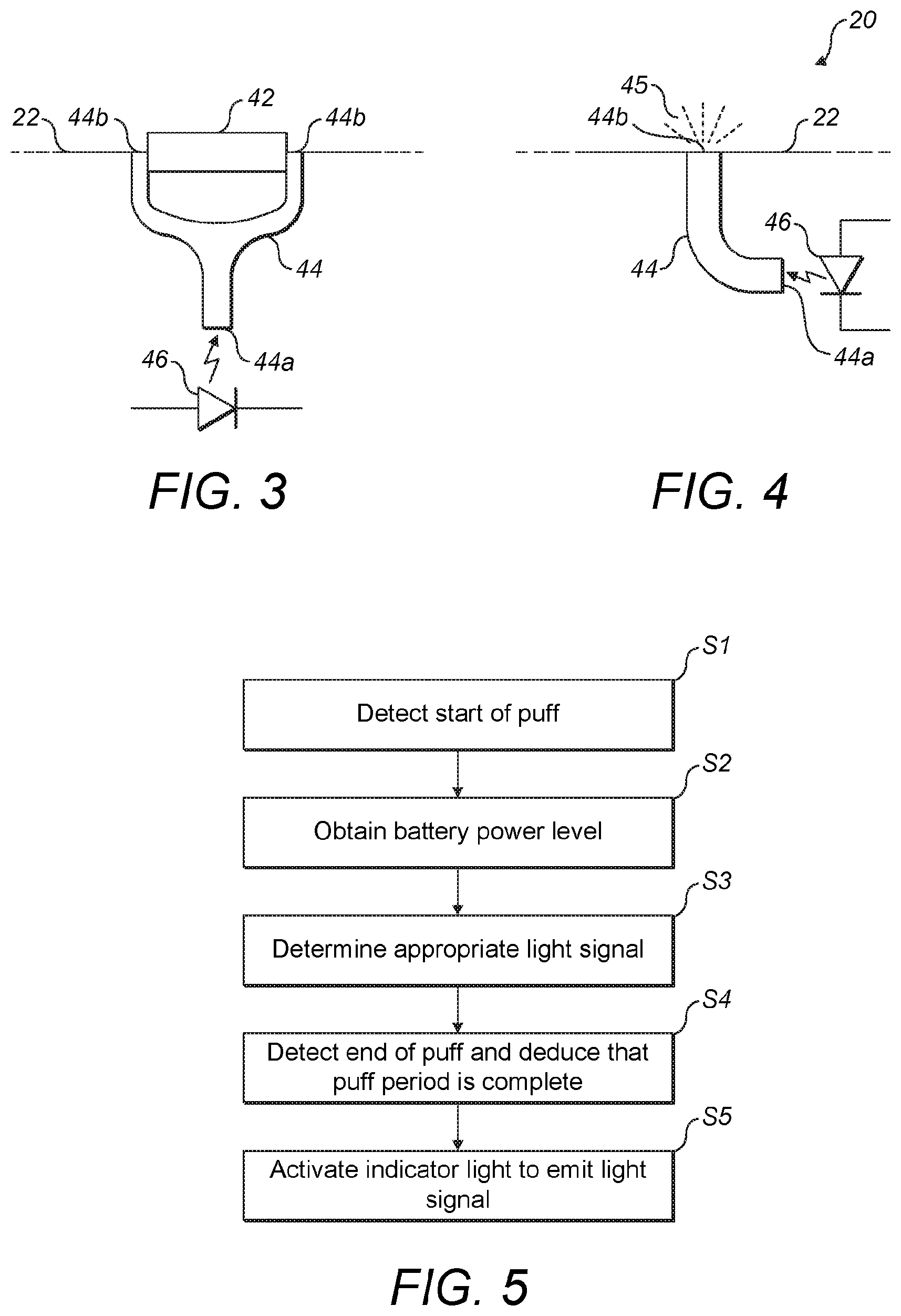 Patent US12588710 Figure 2 – Power level indication in a device for an electronic aerosol provision system