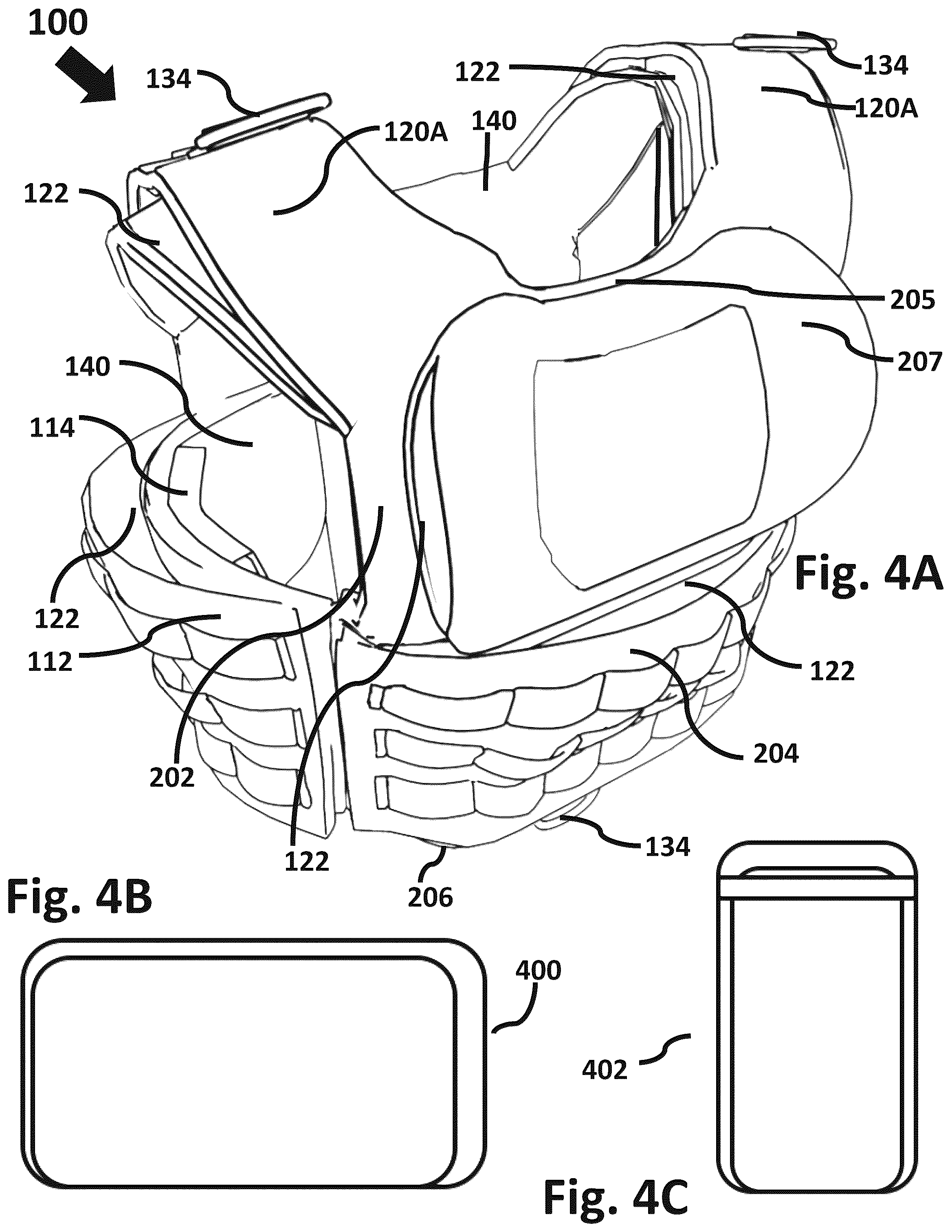 Patent US12588715 Figure 4 – Multi-functional vest with integrated weight and hydration features