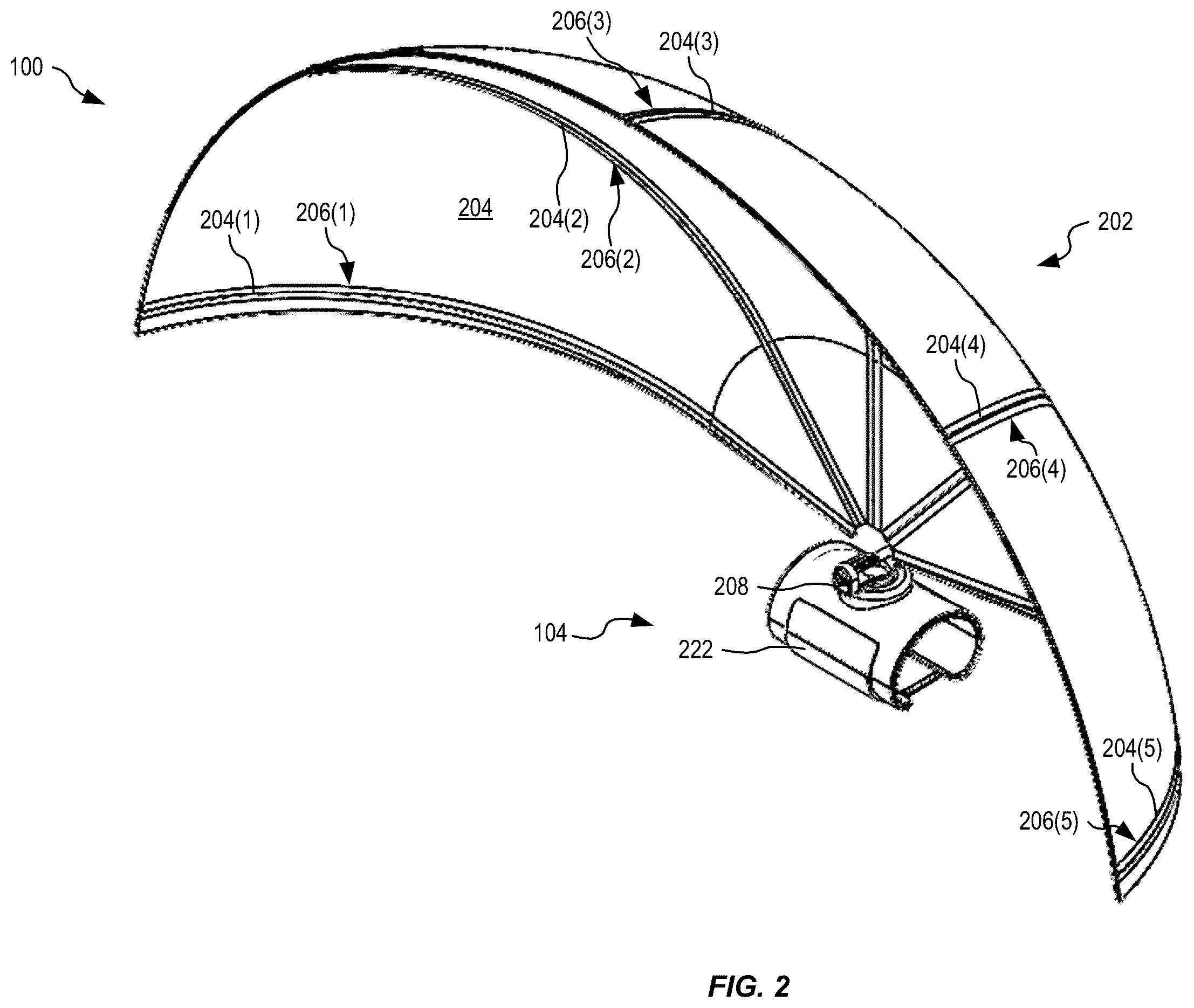 Patent US12588716 Figure 2 – Arm-mounted breastfeeding cover