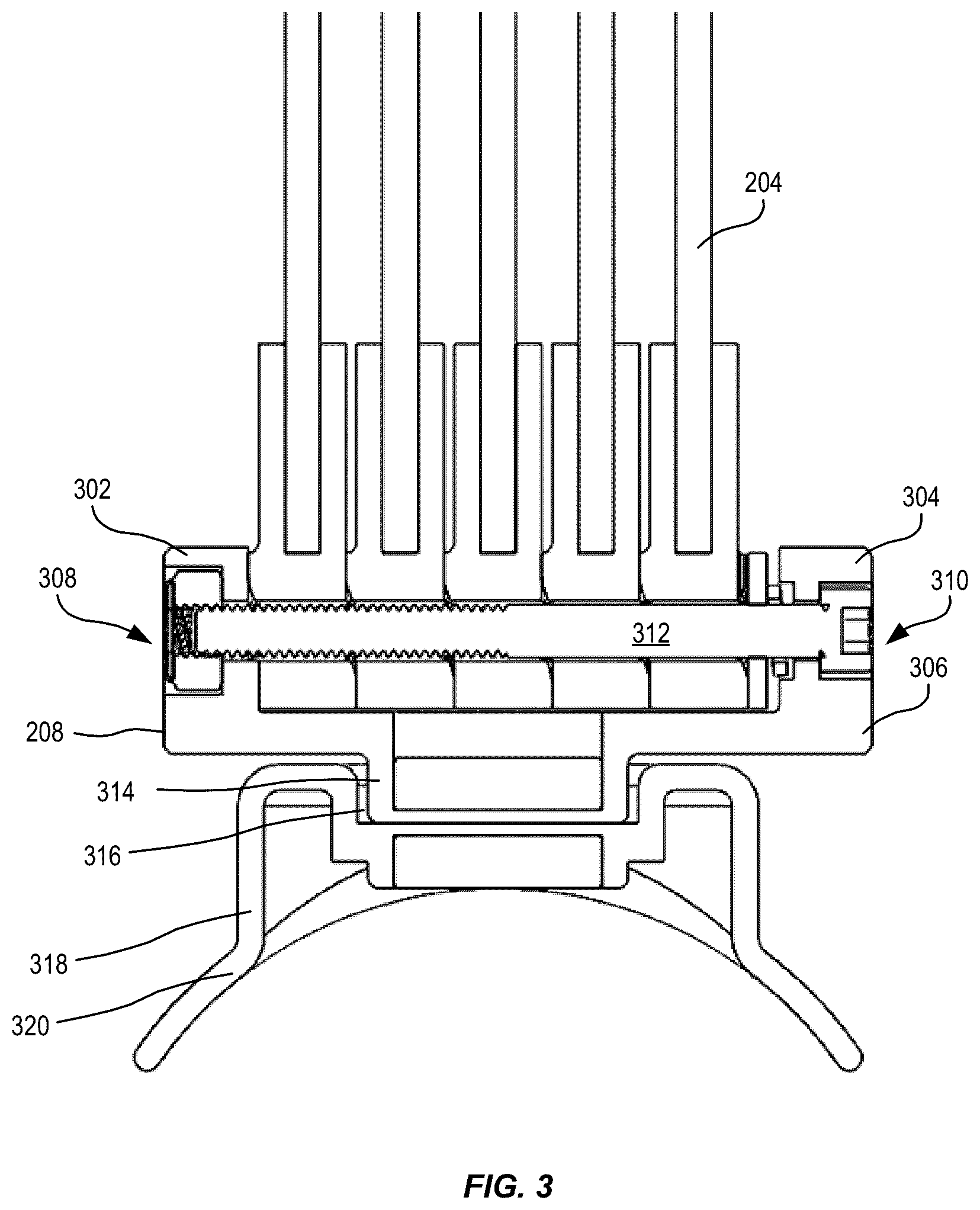 Patent US12588716 Figure 3 – Arm-mounted breastfeeding cover