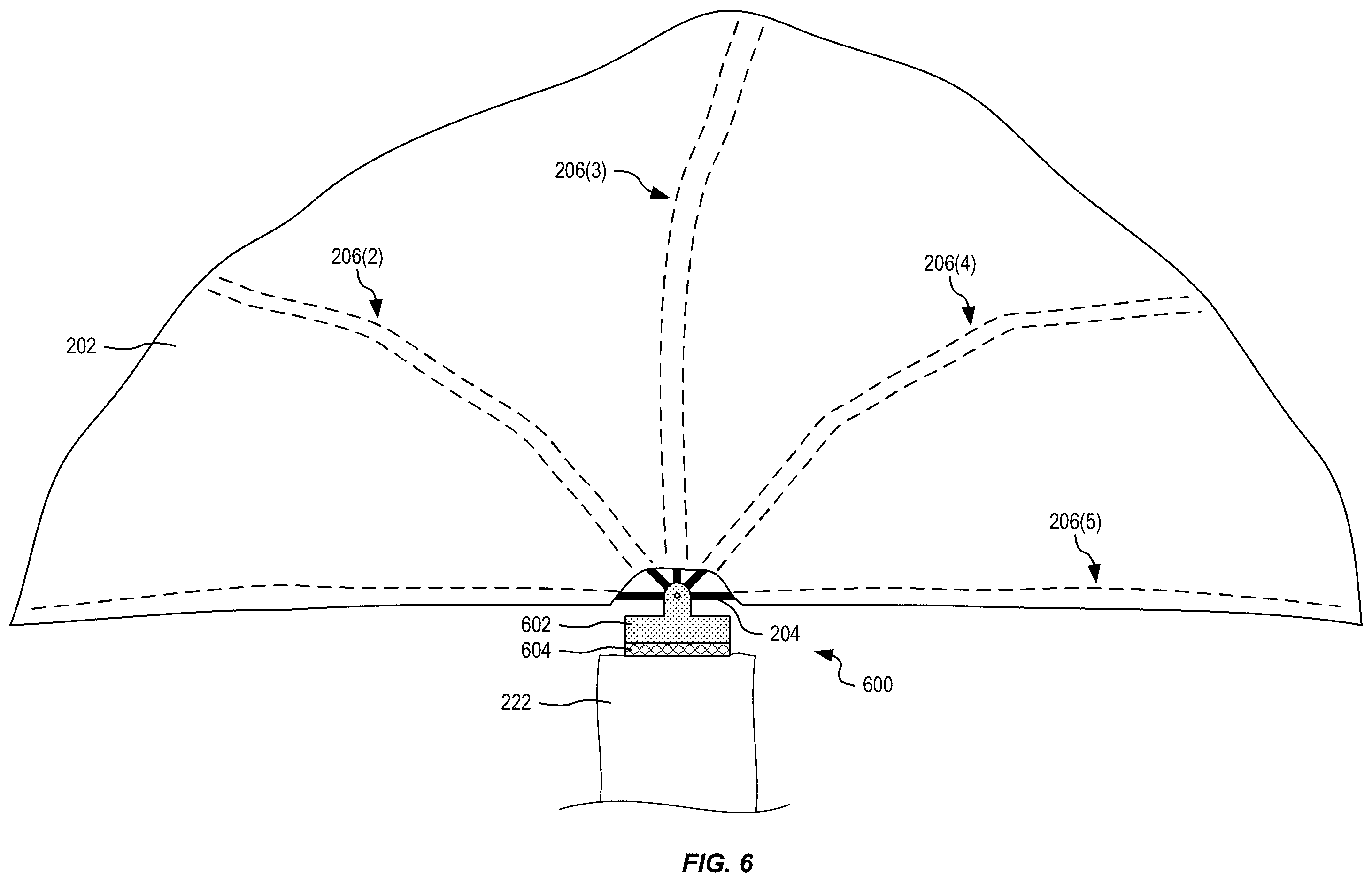 Patent US12588716 Figure 6 – Arm-mounted breastfeeding cover