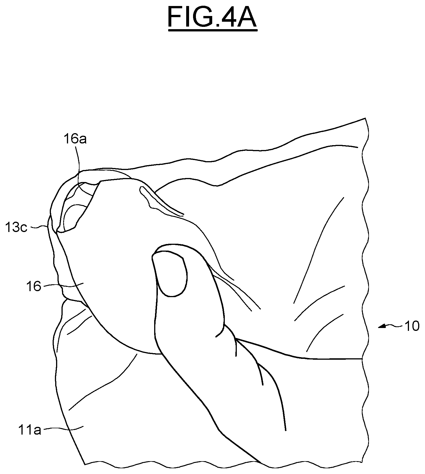 Patent US12588717 Figure 3 – Clothing for clean room having an integrated pouch, and associated packaging method