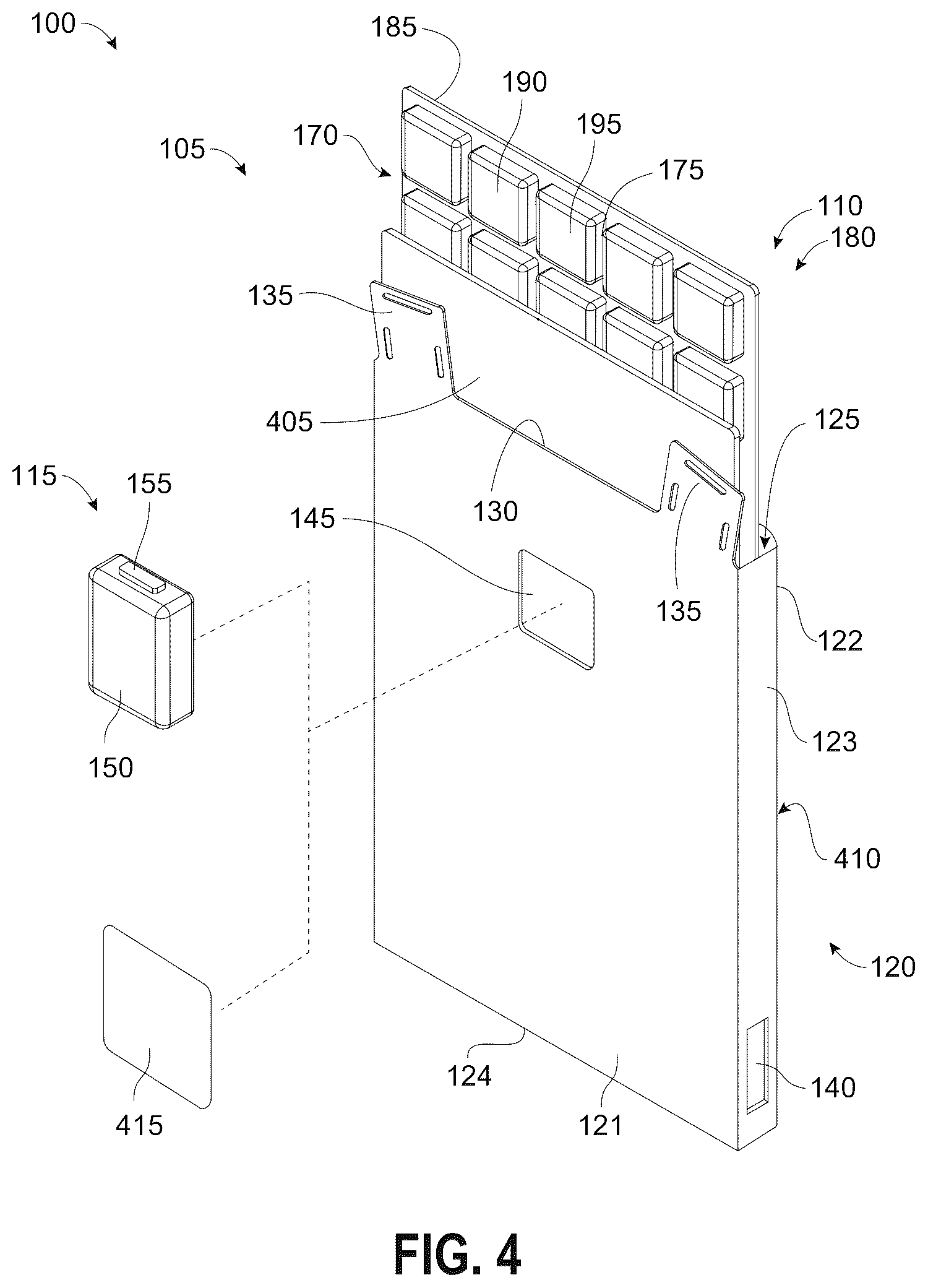 Patent US12588718 Figure 4 – Portable personal cooling system