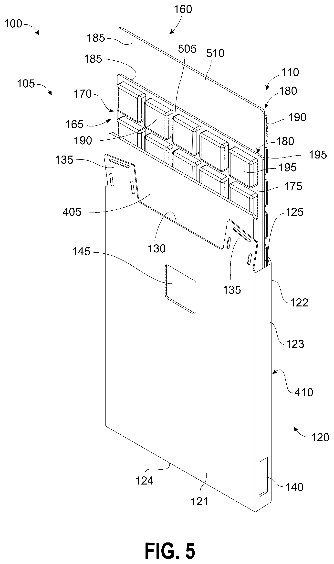 Patent US12588718 Figure 5 – Portable personal cooling system