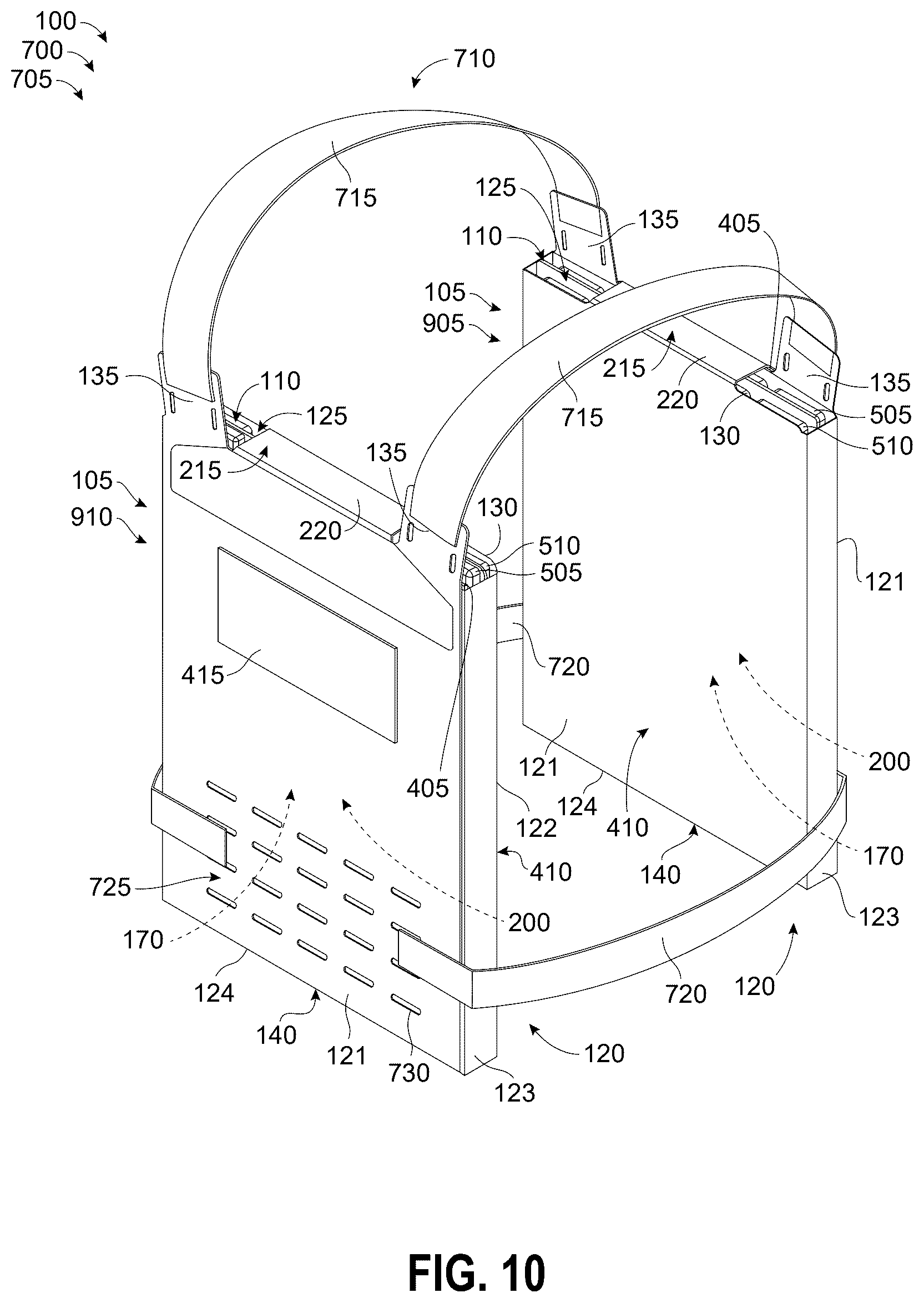 Patent US12588718 Figure 10 – Portable personal cooling system