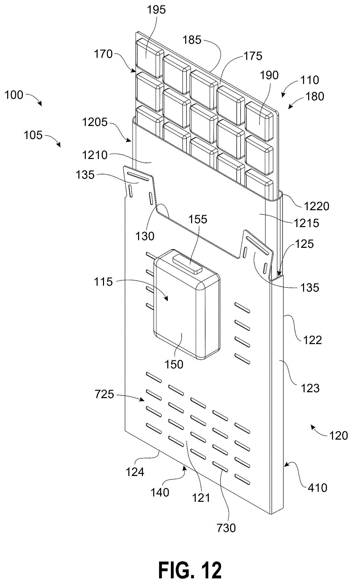 Patent US12588718 Figure 12 – Portable personal cooling system