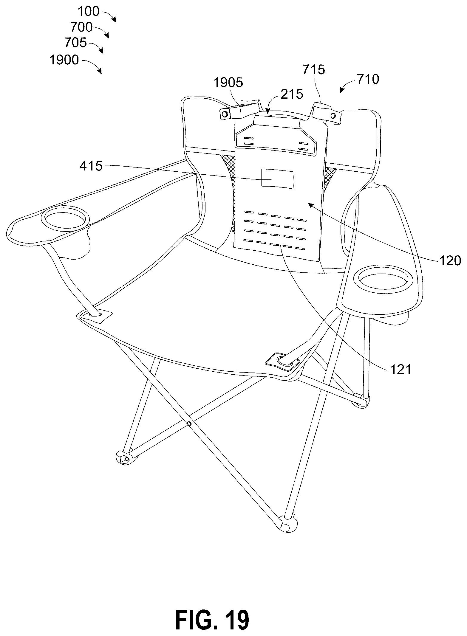Patent US12588718 Figure 19 – Portable personal cooling system