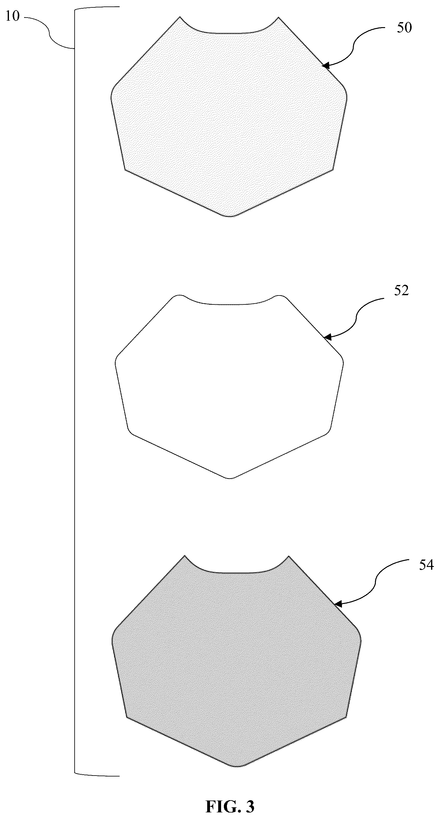 Patent US12588719 Figure 3 – Chest protector