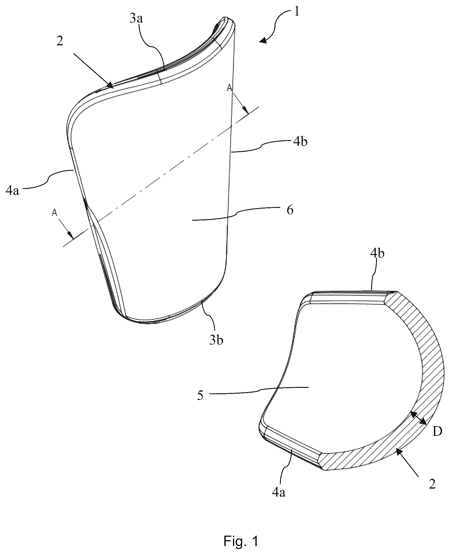 Patent US12588720 Figure 1 – Impact protector