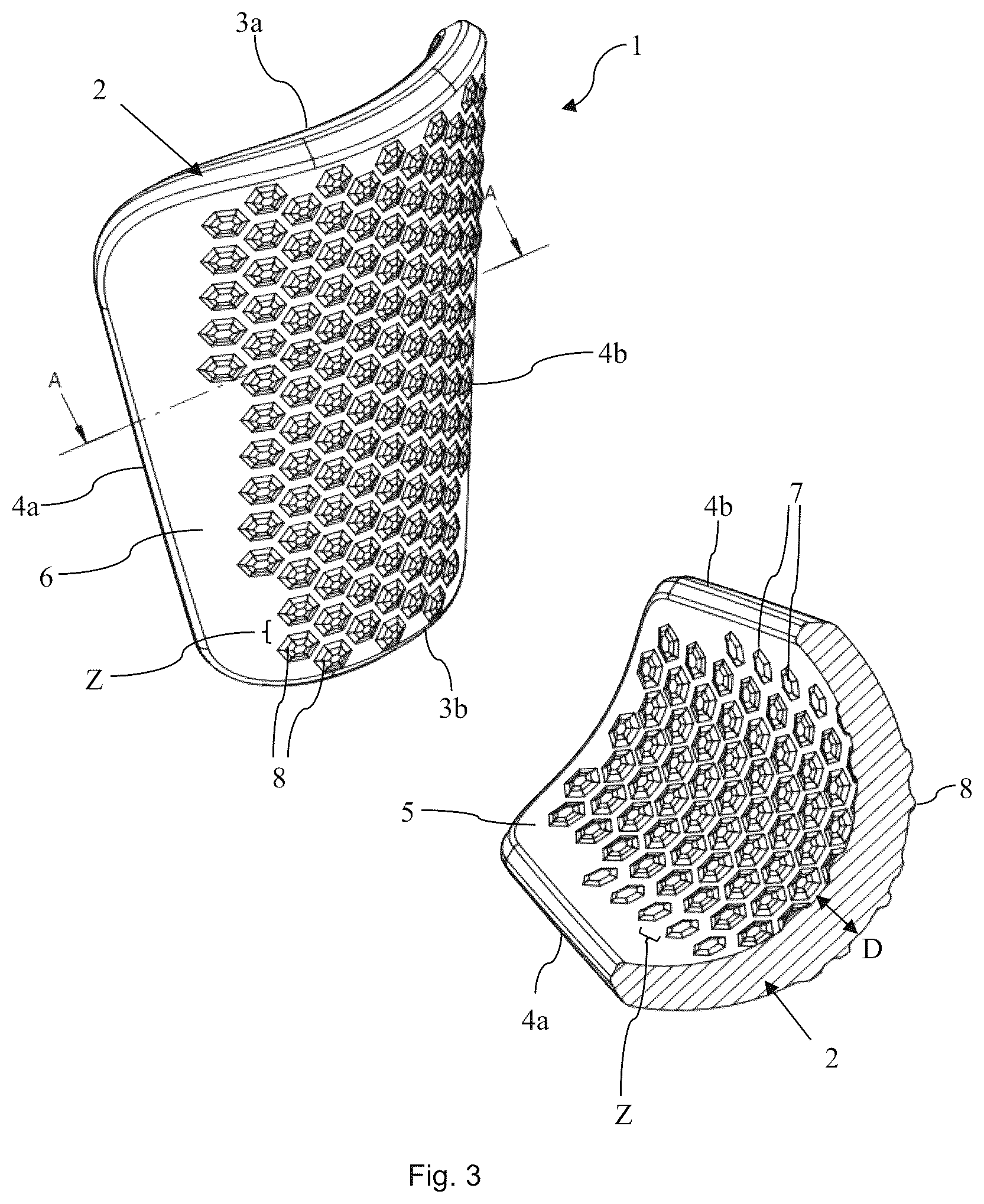 Patent US12588720 Figure 3 – Impact protector