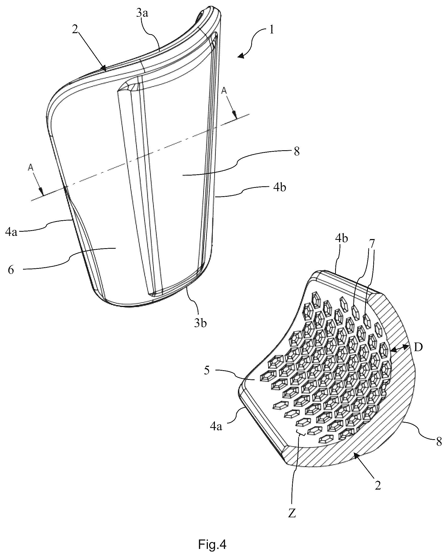 Patent US12588720 Figure 4 – Impact protector