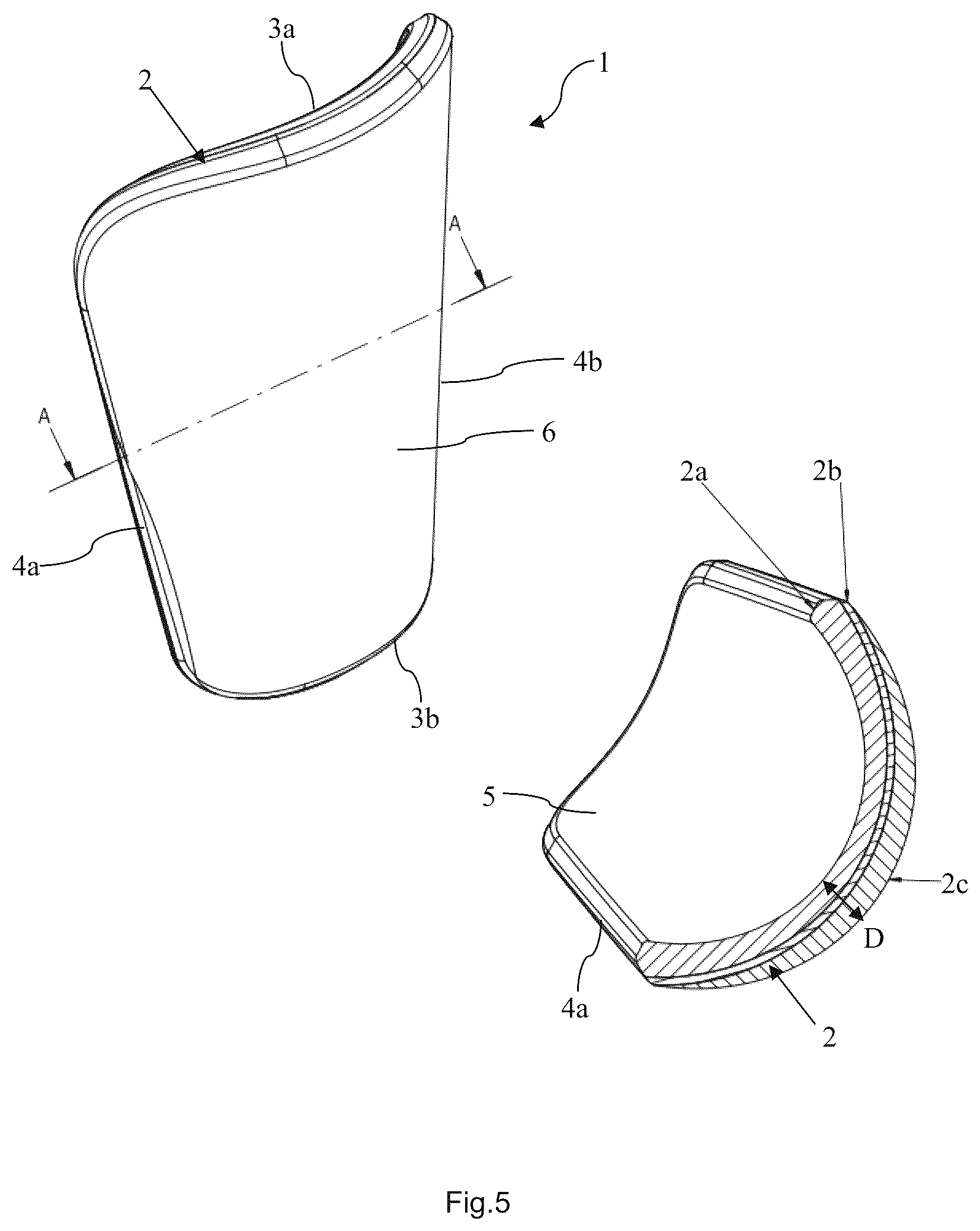 Patent US12588720 Figure 5 – Impact protector