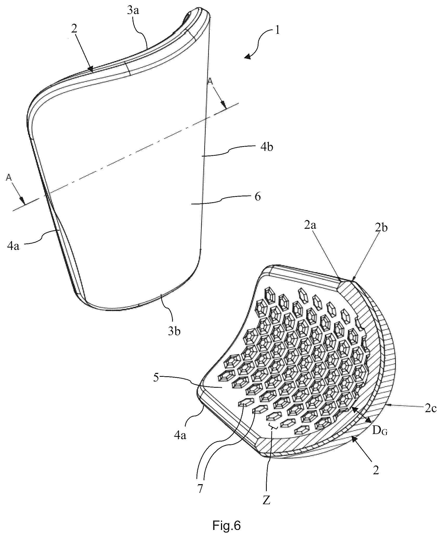 Patent US12588720 Figure 6 – Impact protector